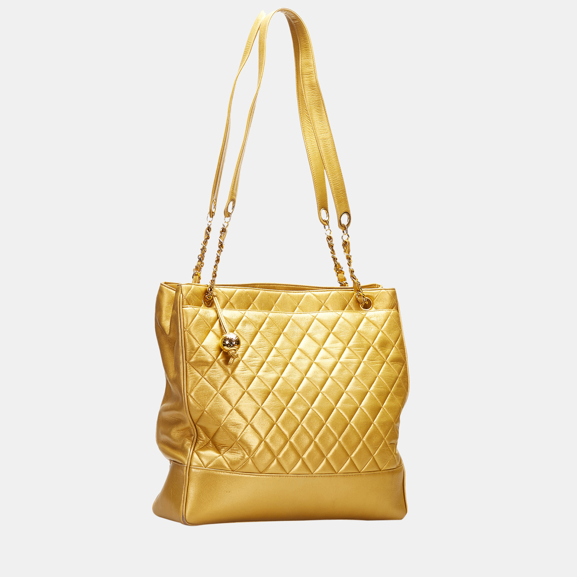 

Chanel Gold Vintage Quilted Tote