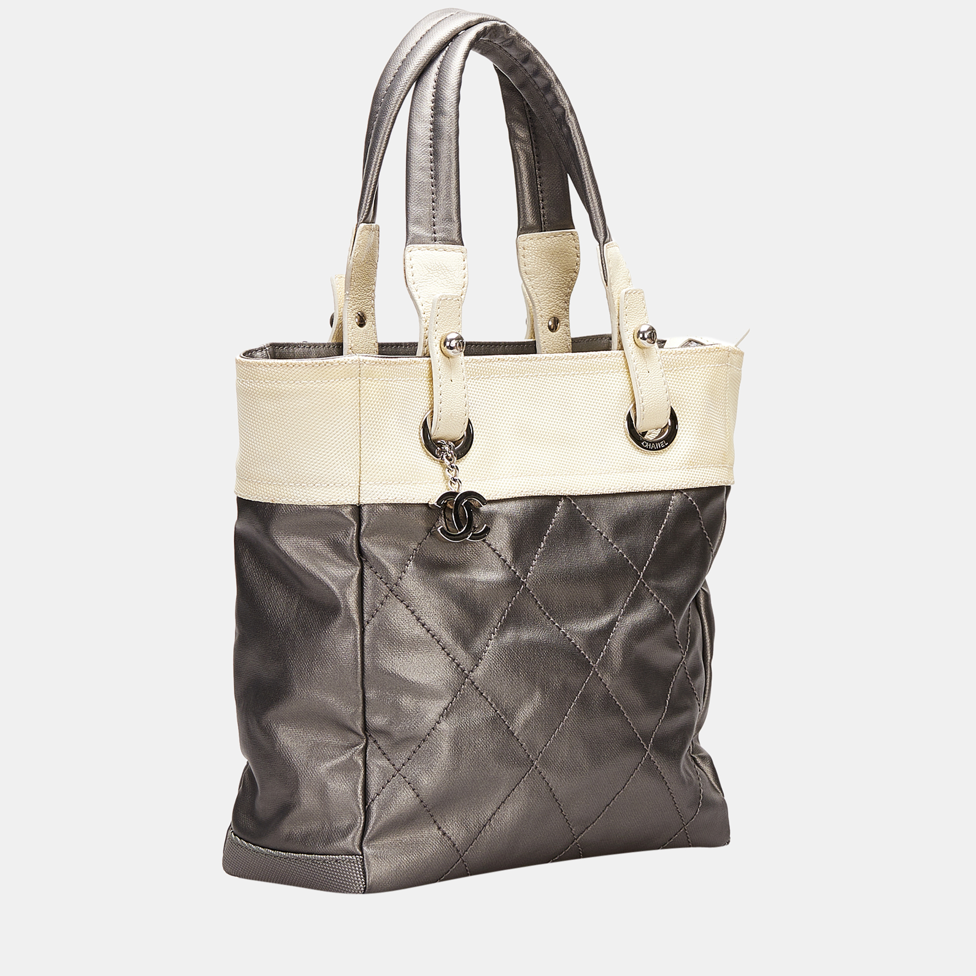 

Chanel Grey Paris Biarritz Tote small