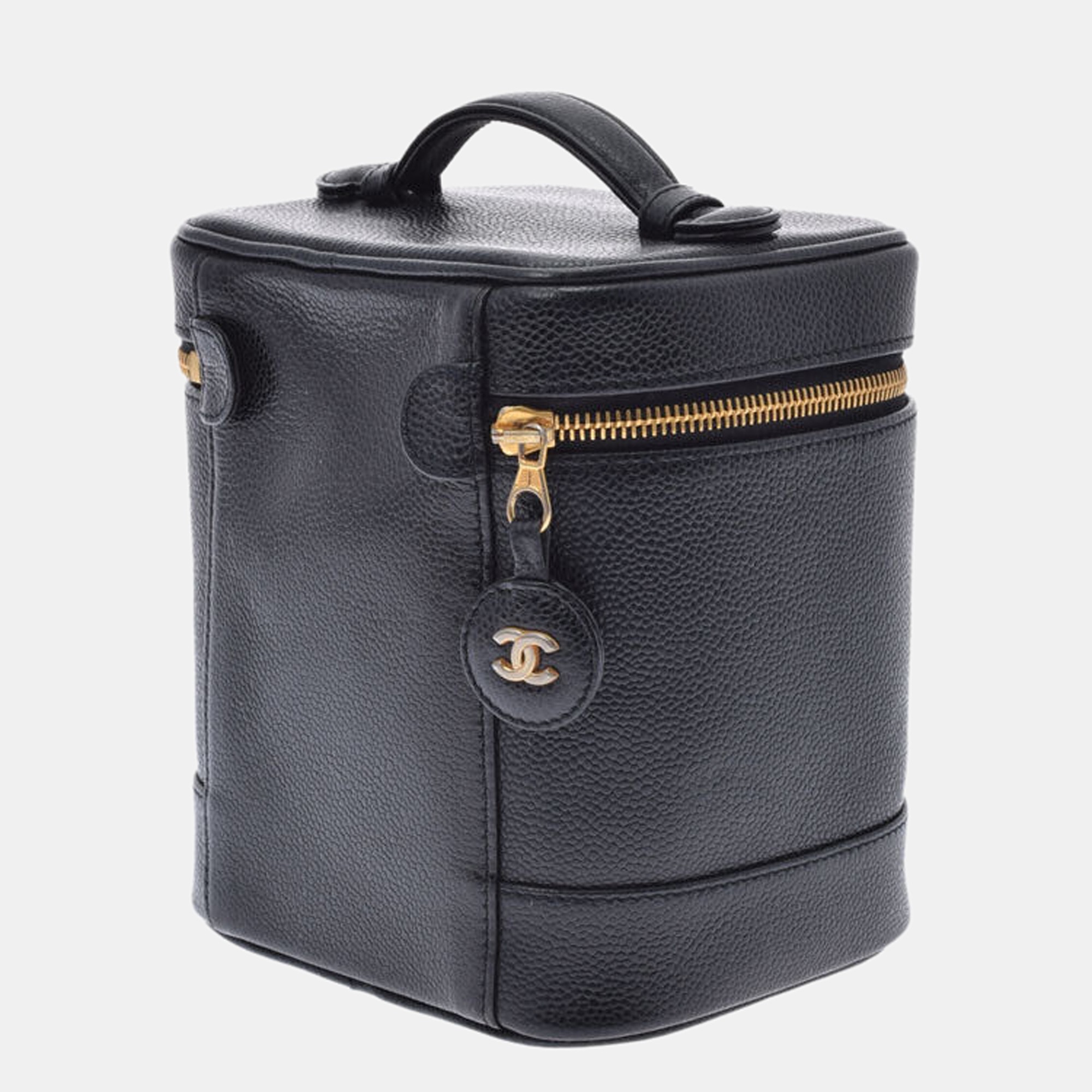

Chanel Black Leather CC Vanity Case