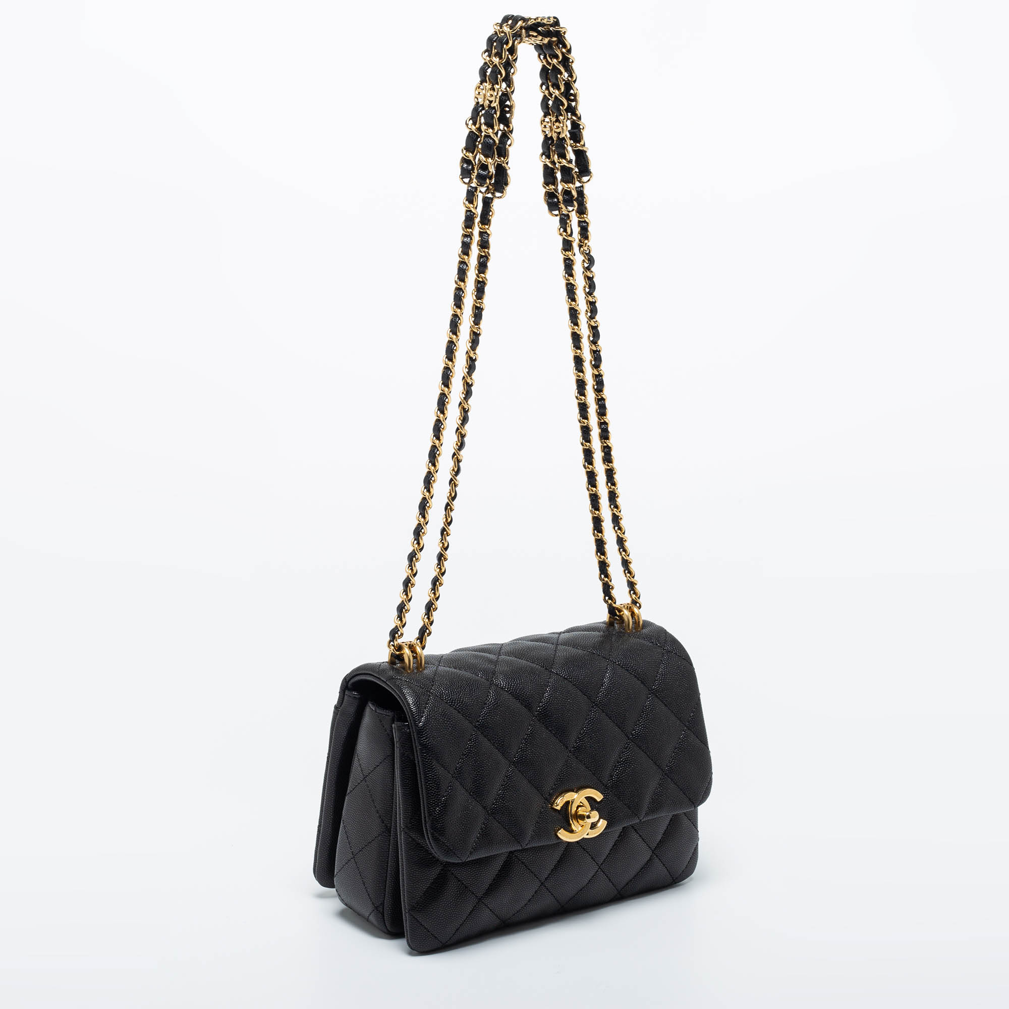 Chanel Coco First CC Chain Flap Bag Dark Nude Caviar – ＬＯＶＥＬＯＴＳＬＵＸＵＲＹ