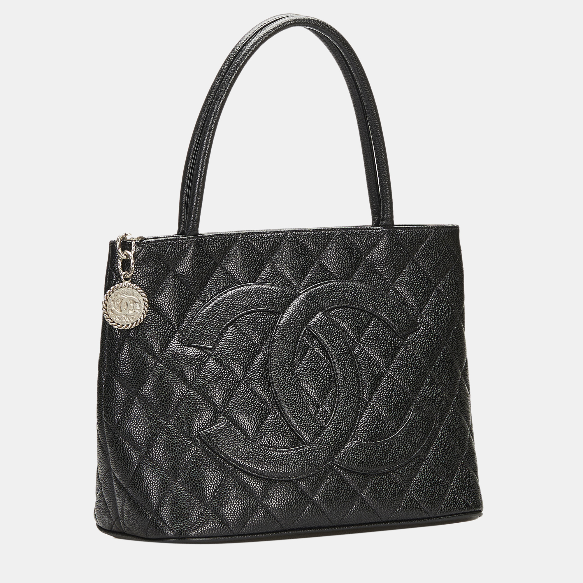 

Chanel Black Caviar Medallion Tote