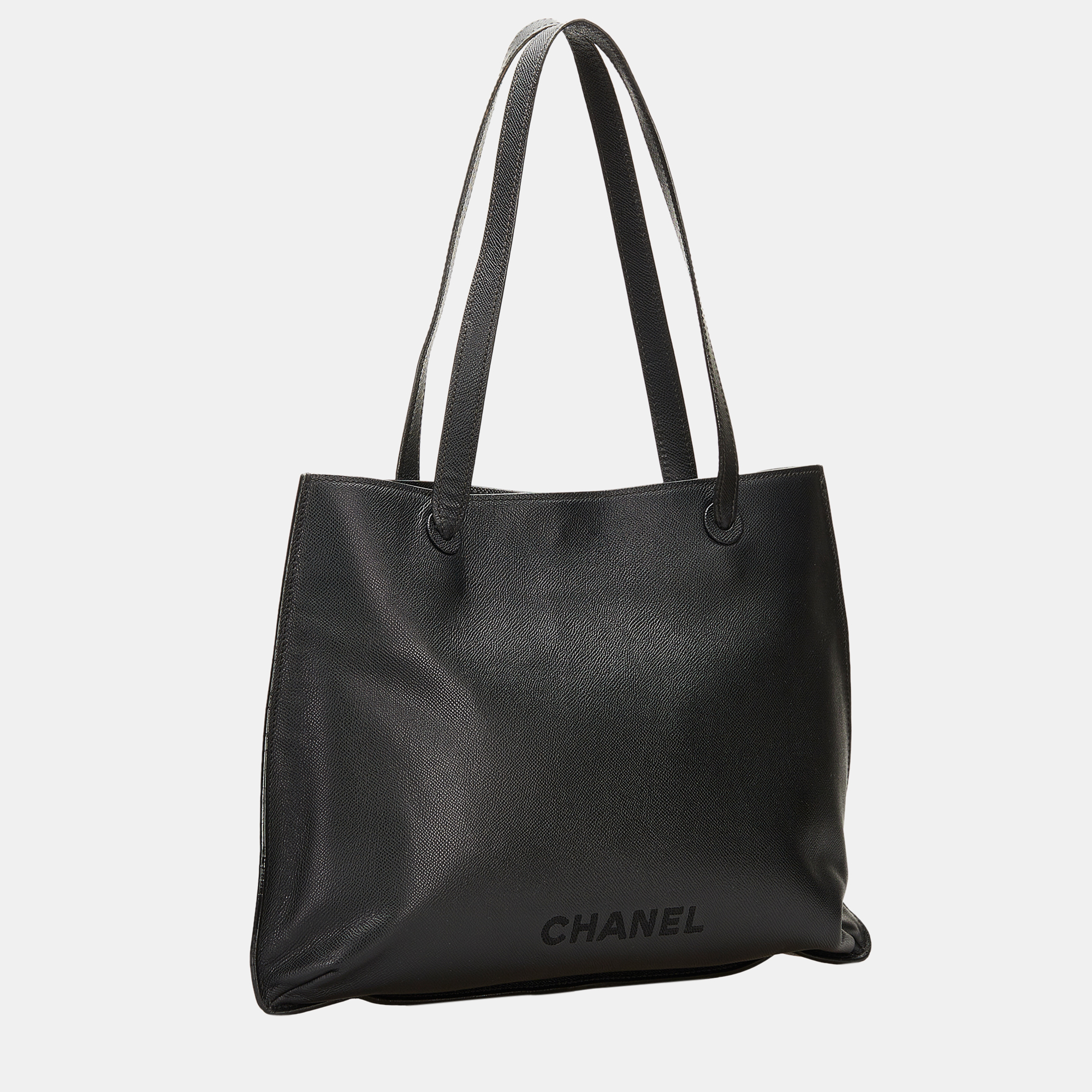 

Chanel Black Leather Tote Bag