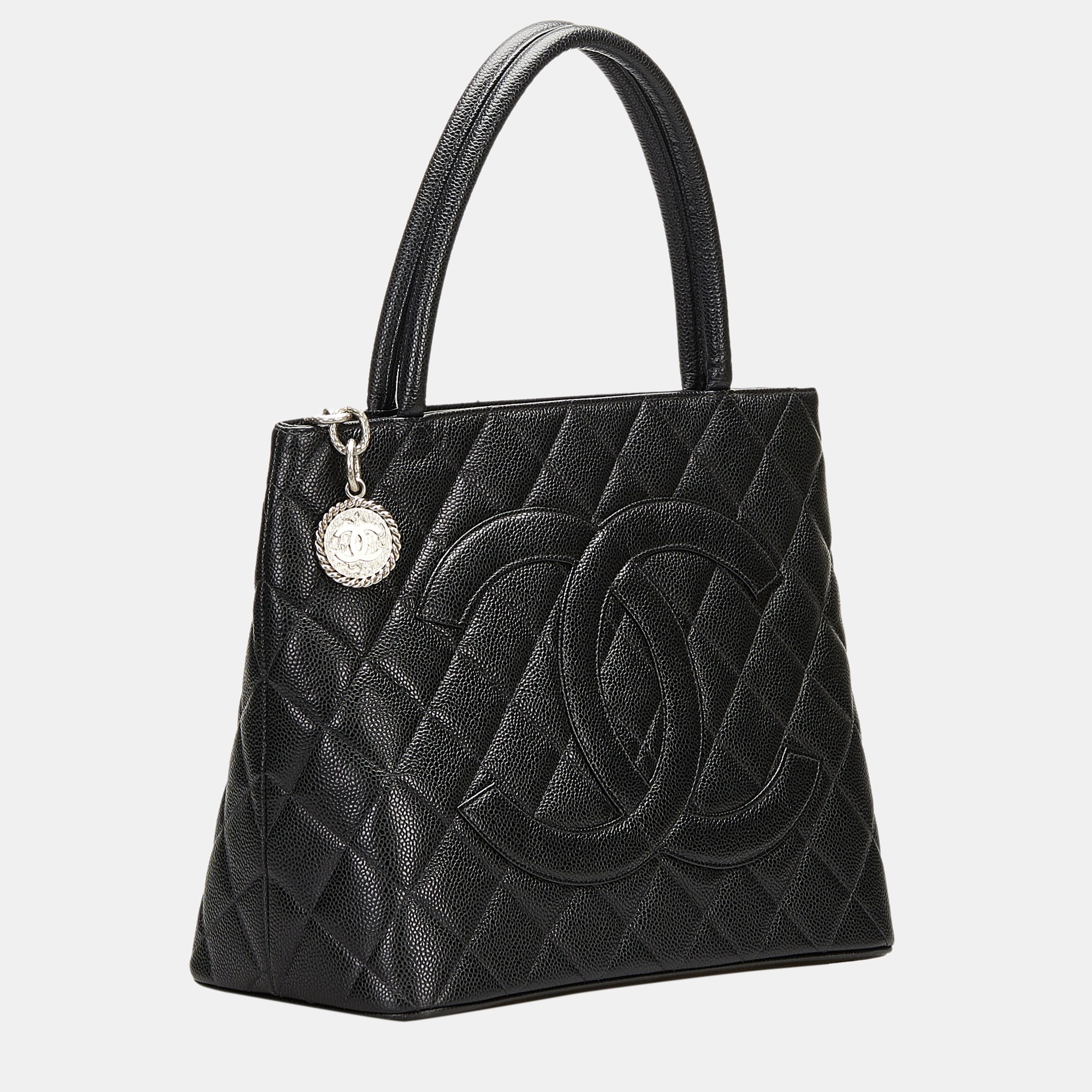 

Chanel Black Caviar Medallion Tote