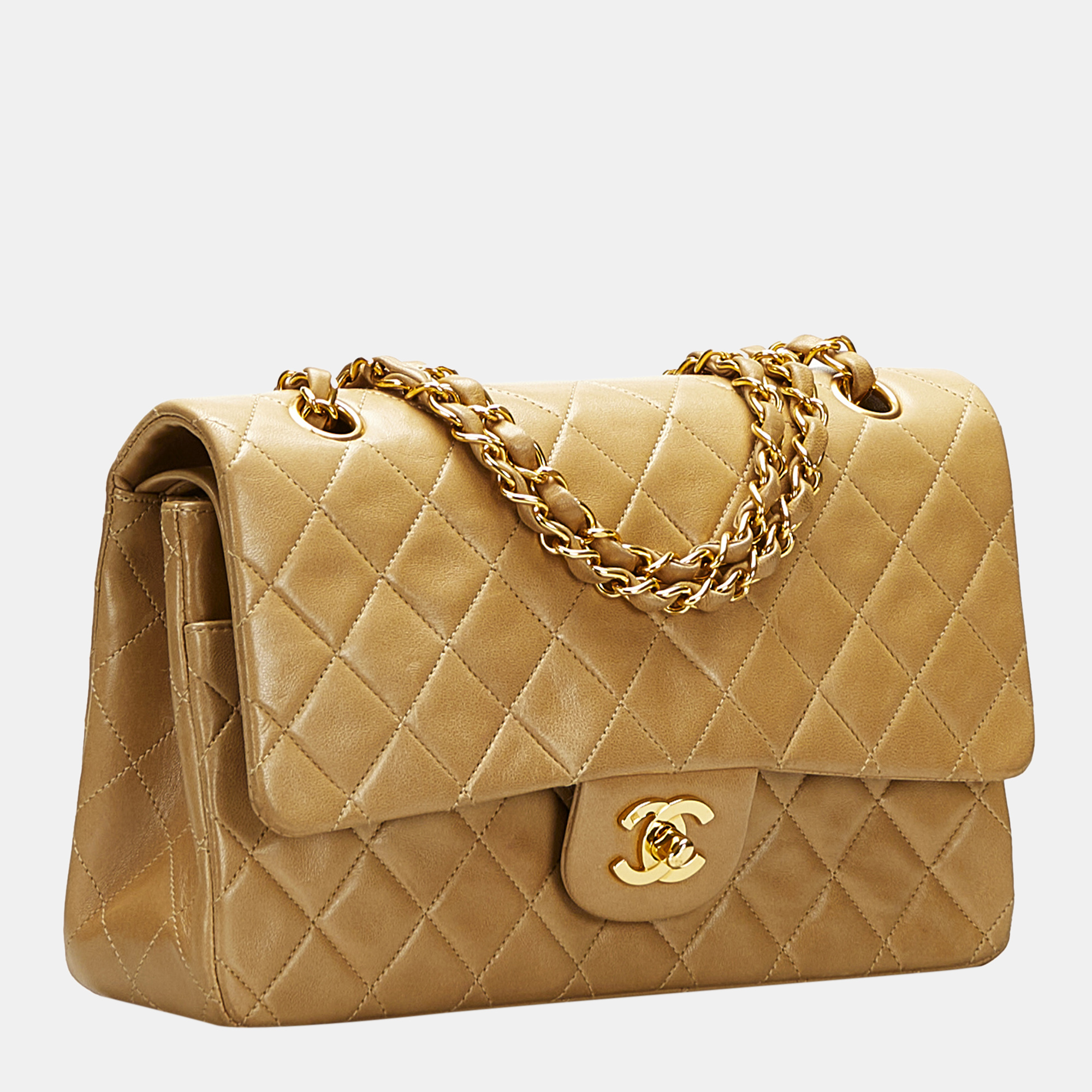 

Chanel Brown Medium Classic Lambskin Double Flap