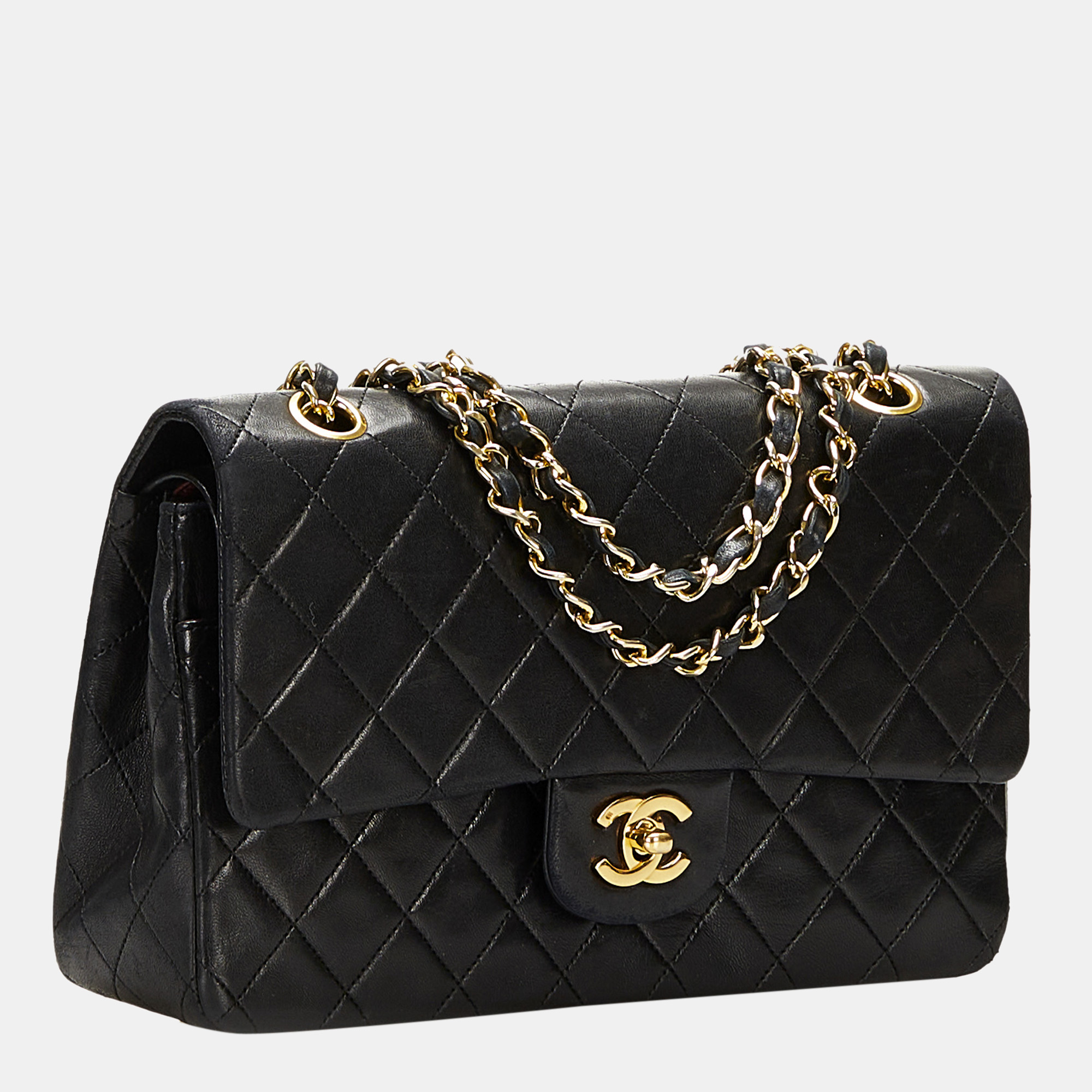 

Chanel Black Medium Classic Lambskin Double Flap