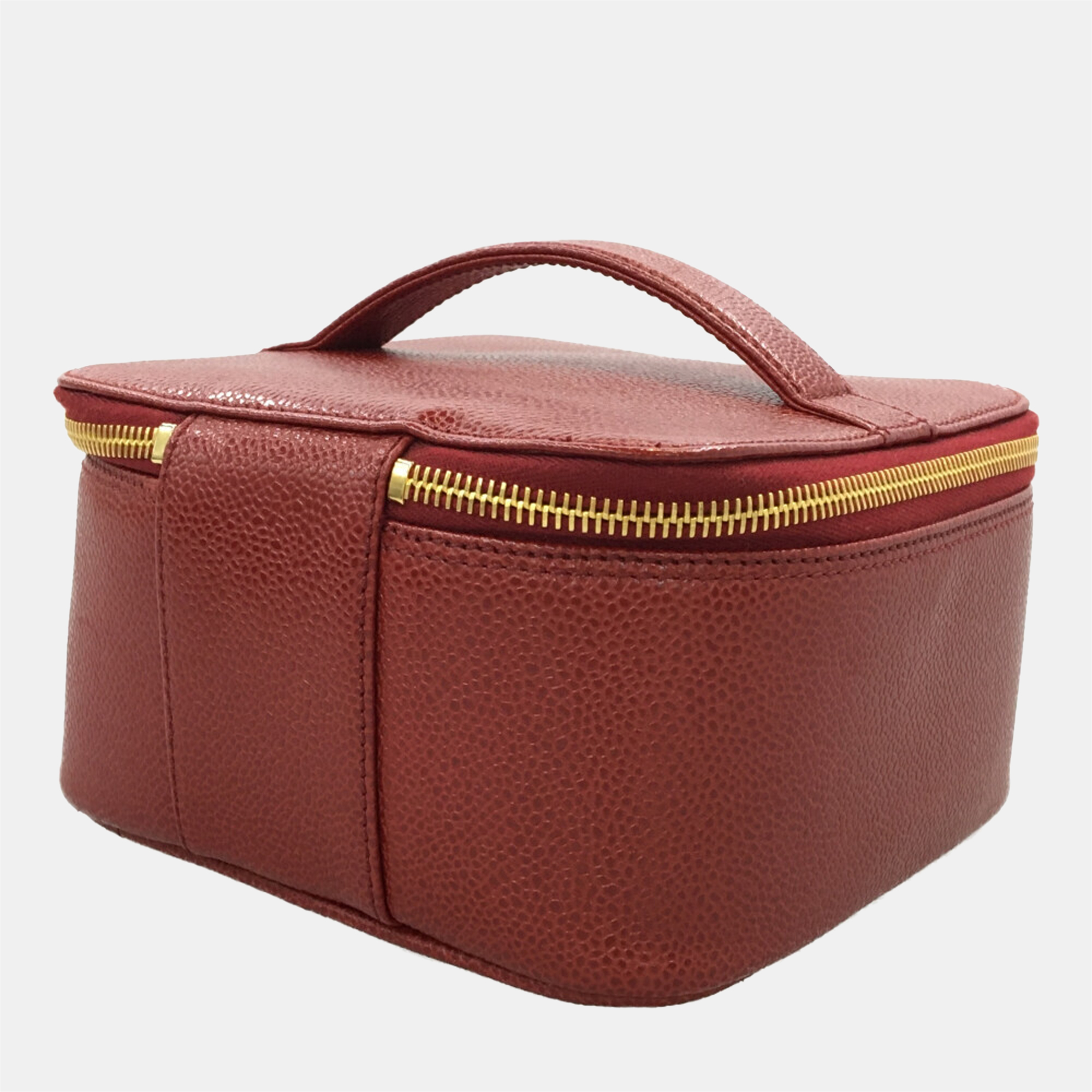 

Chanel Brown Leather CC Vanity Case