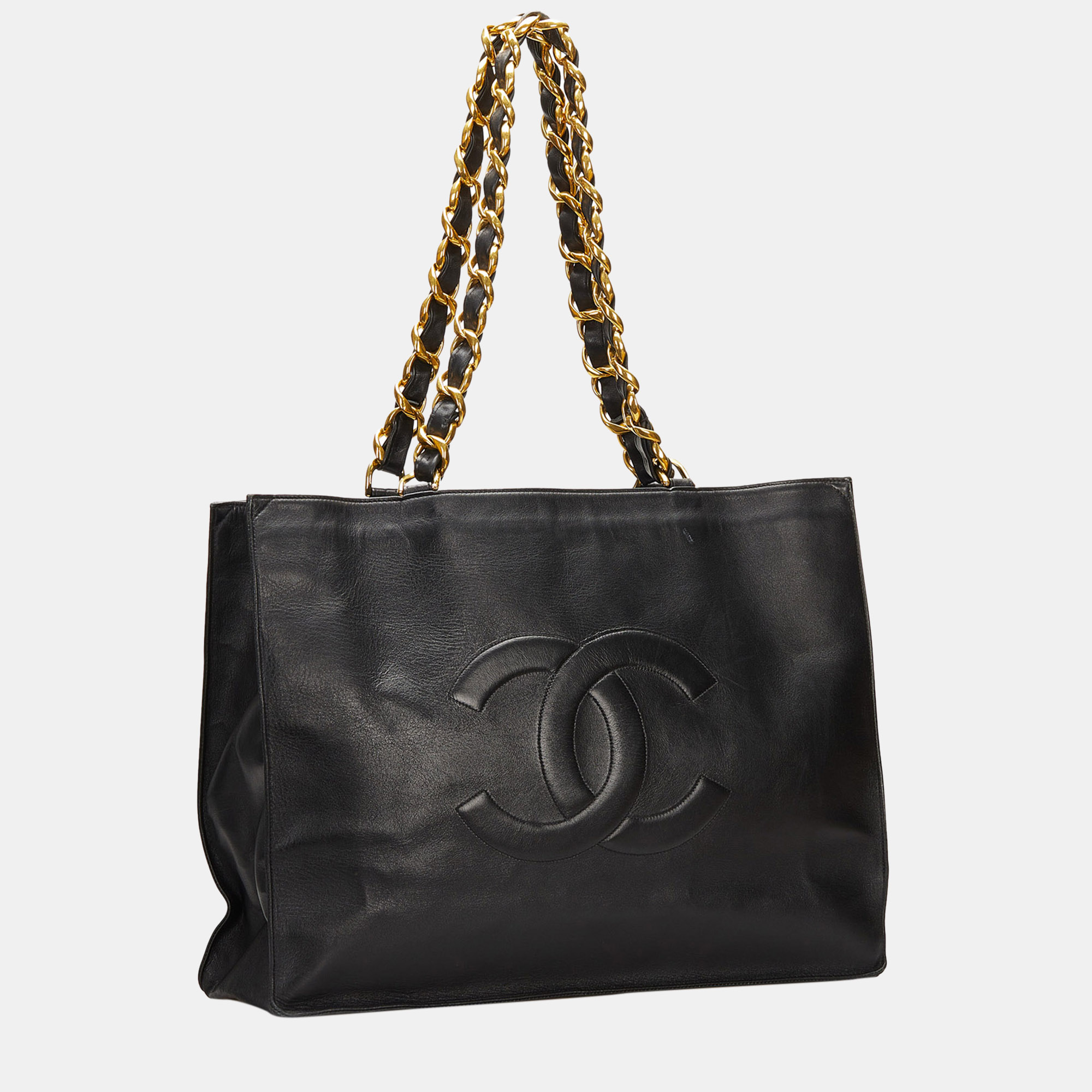 

Chanel Black  CC Lambskin Tote