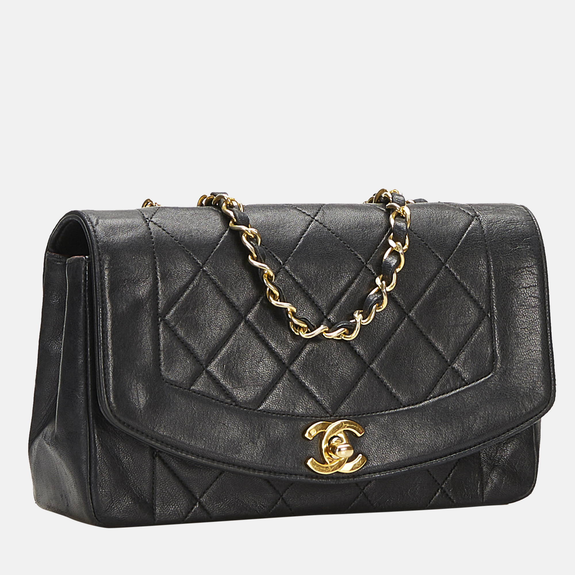 

Chanel Black Small Diana Flap Crossbody Bag