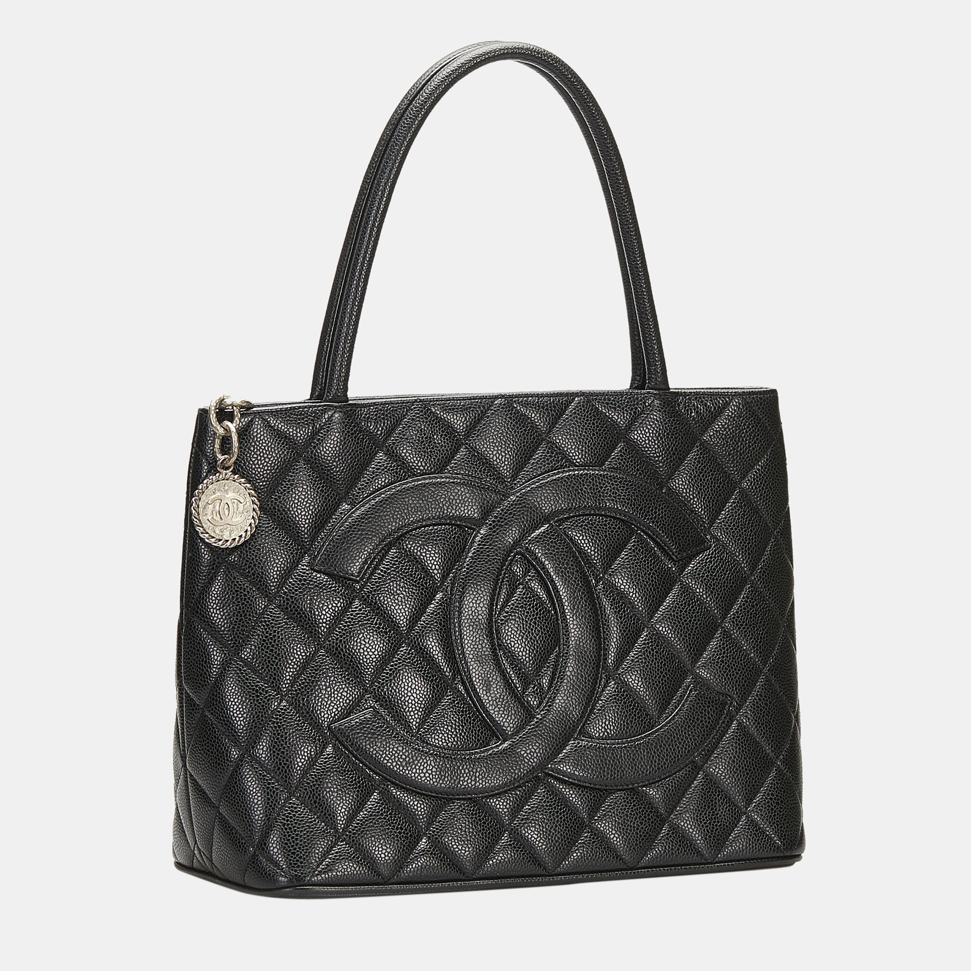 

Chanel Black Caviar Medallion Tote