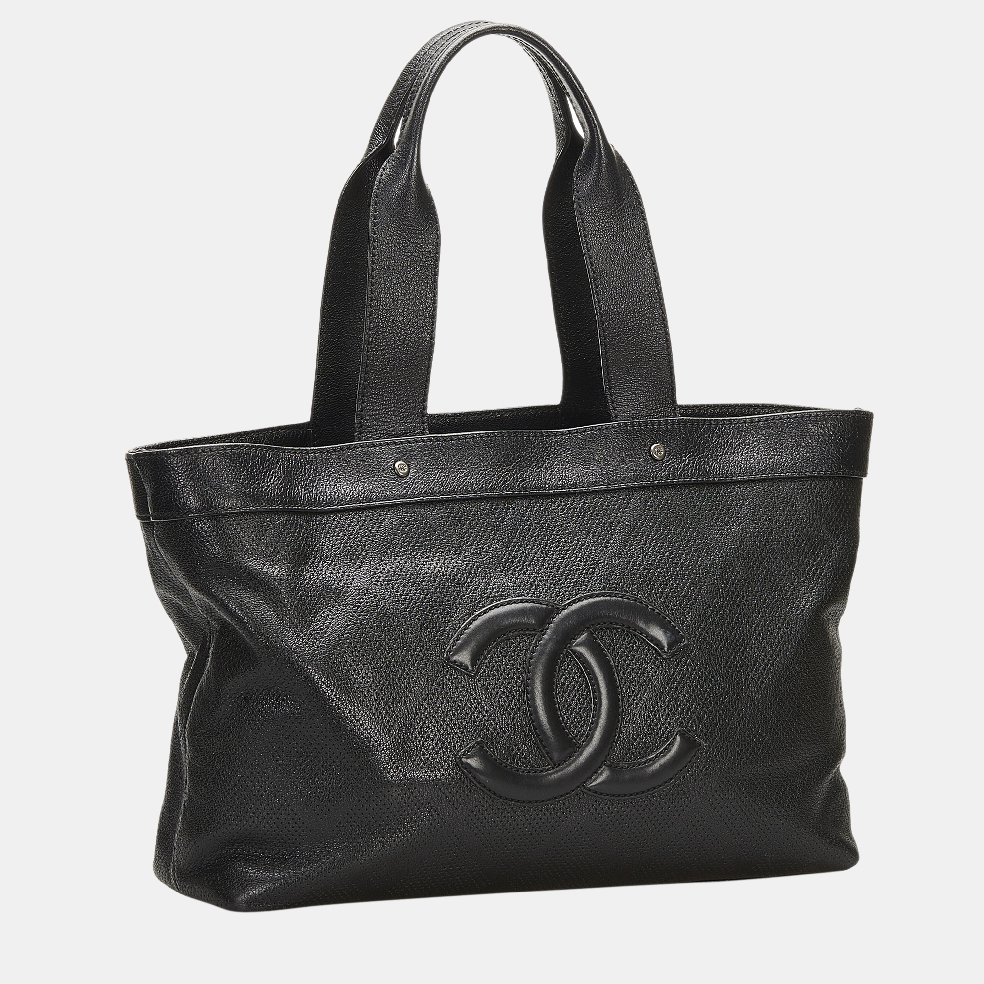 

Chanel Black CC Perforated Tote