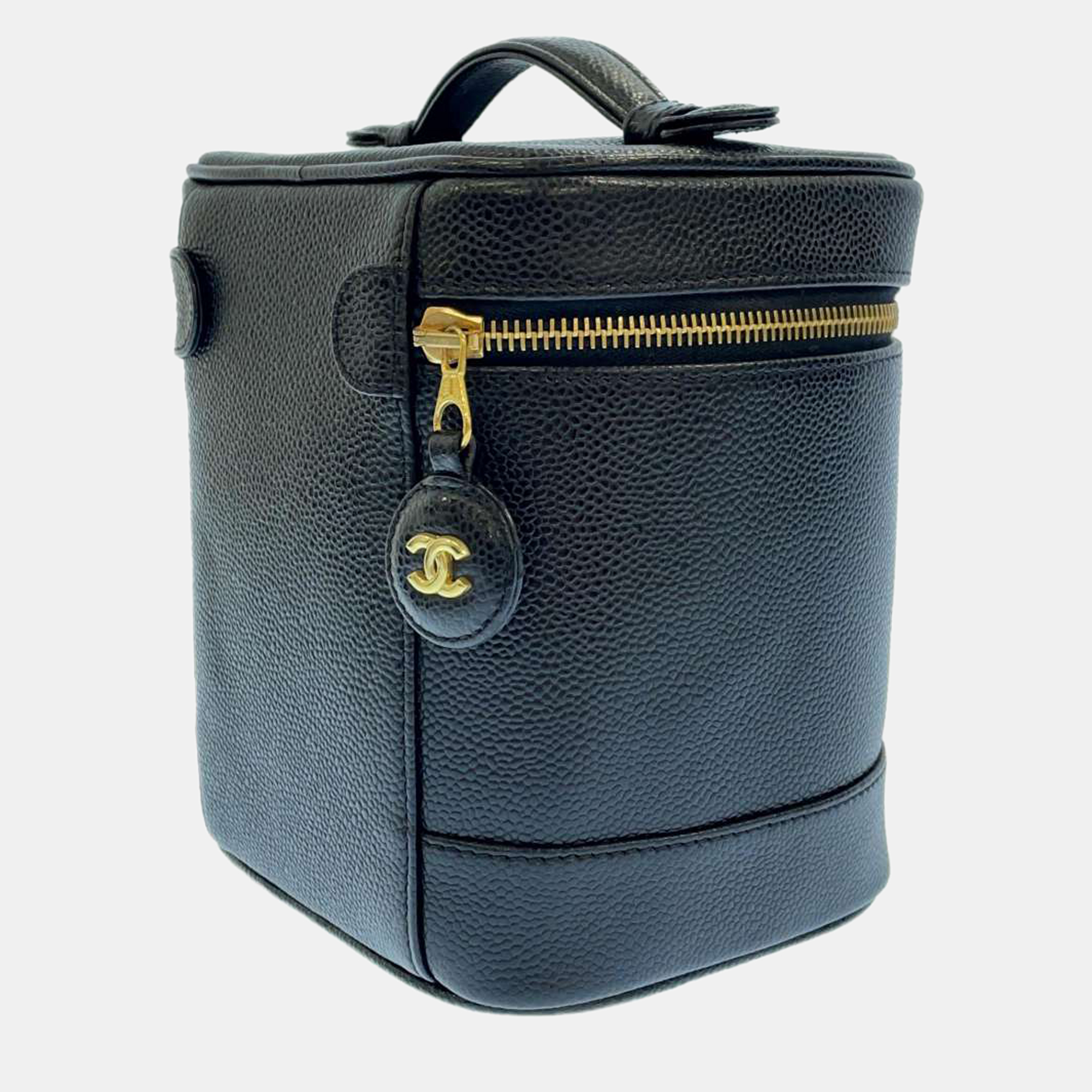 

Chanel Black Leather cc Vanity Case