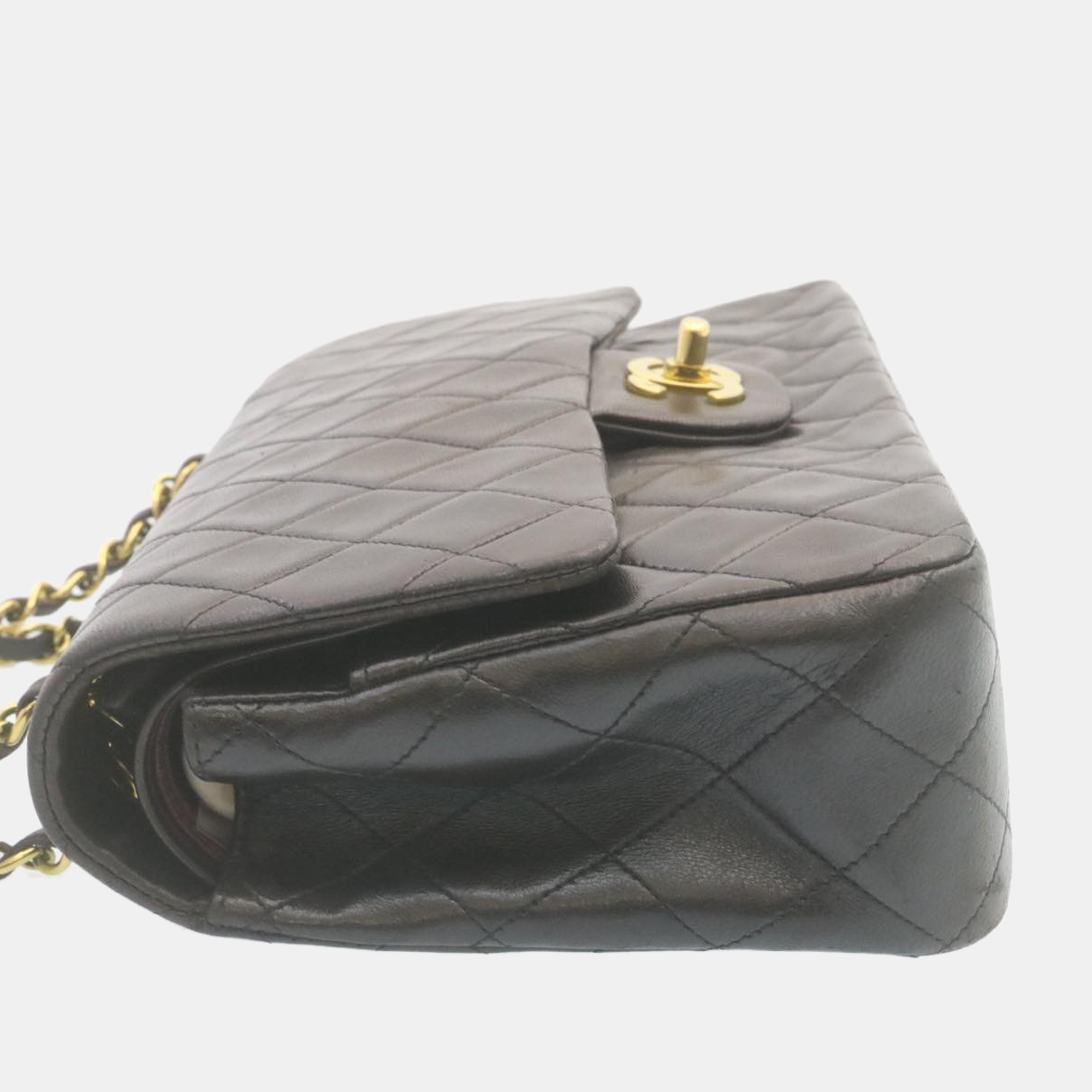 

Chanel Black Caviar Leather  Classic Double Flap Shoulder Bag