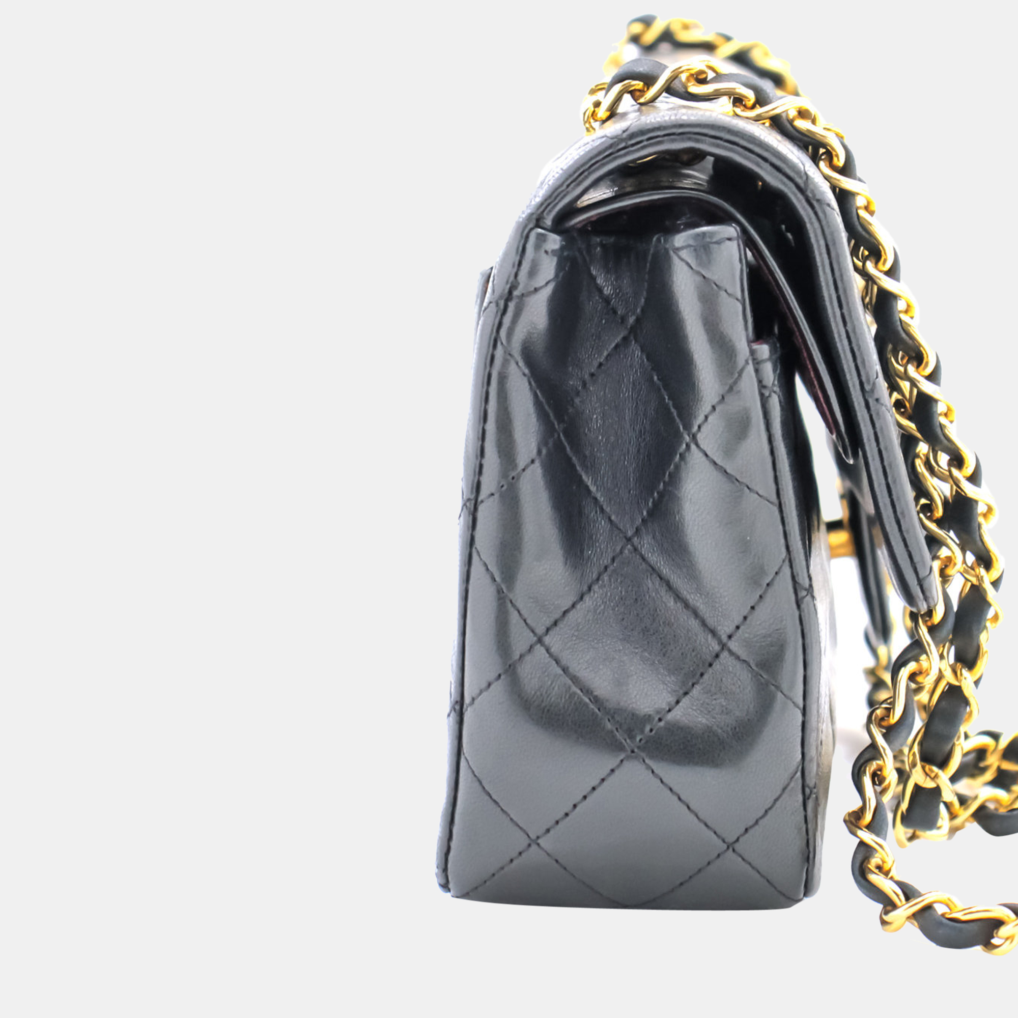 

Chanel Black Quilted Leather Double Flap Bag
