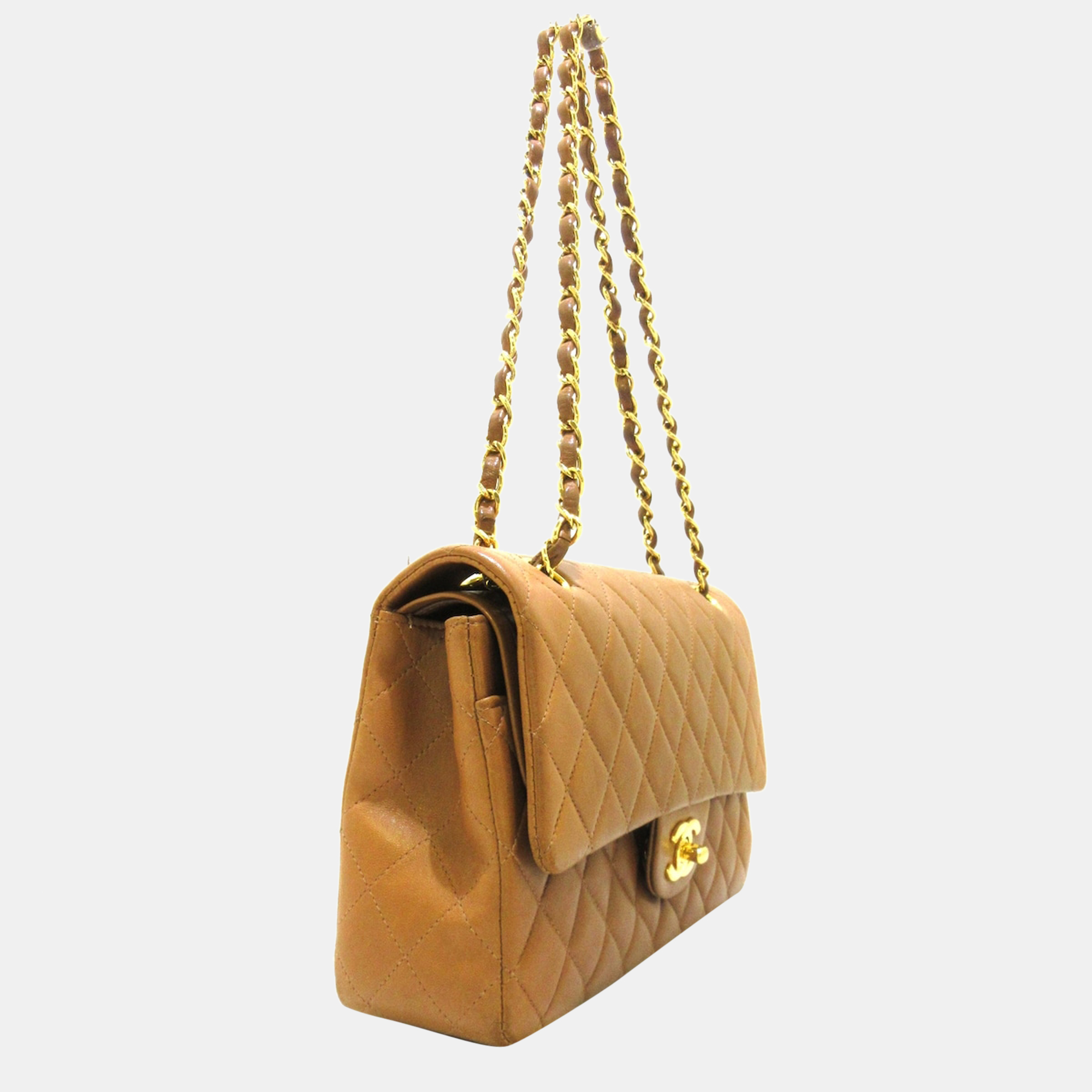 

Chanel beige Leather Classic Double Flap Bag