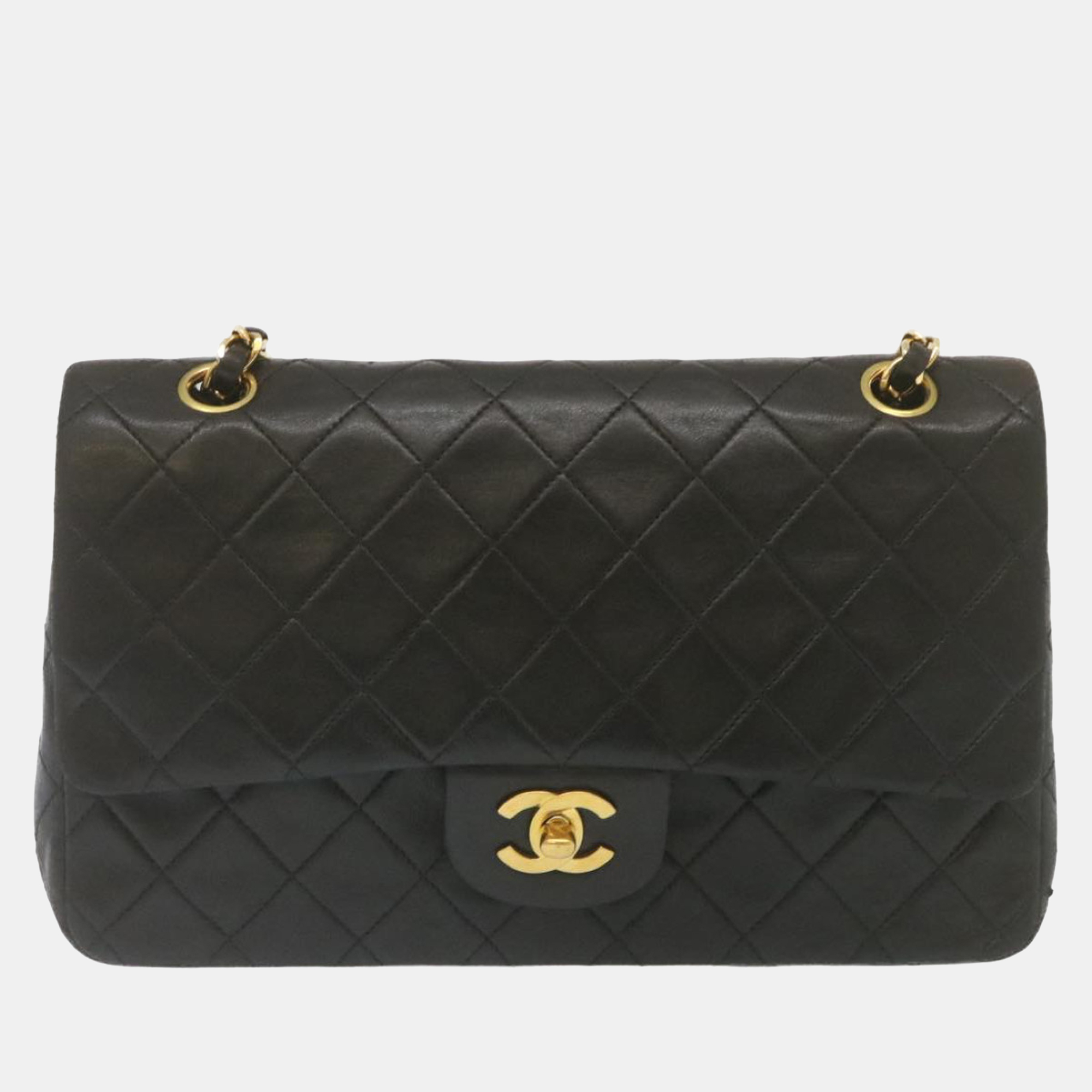 

Chanel Black Leather Classic Double Flap Bag