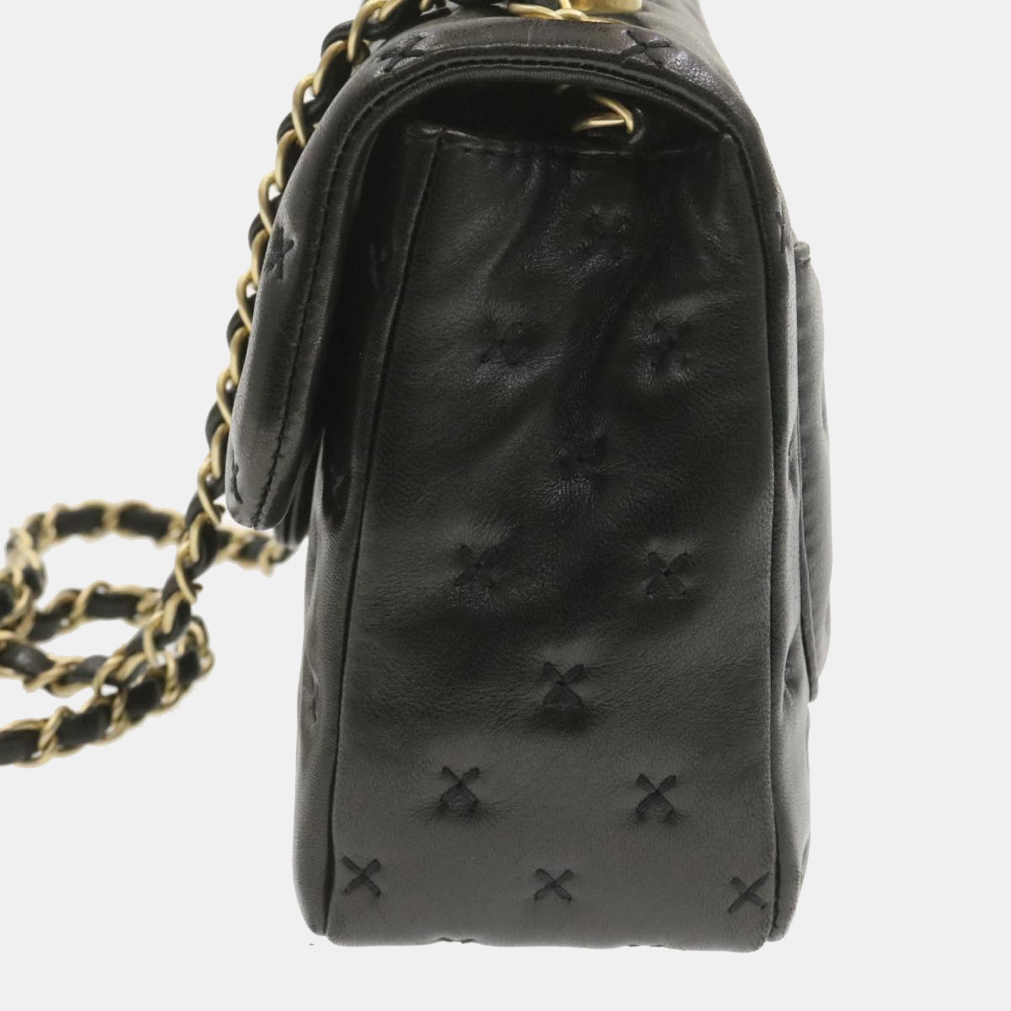 

Chanel Black Leather Coco Top Handle Bag