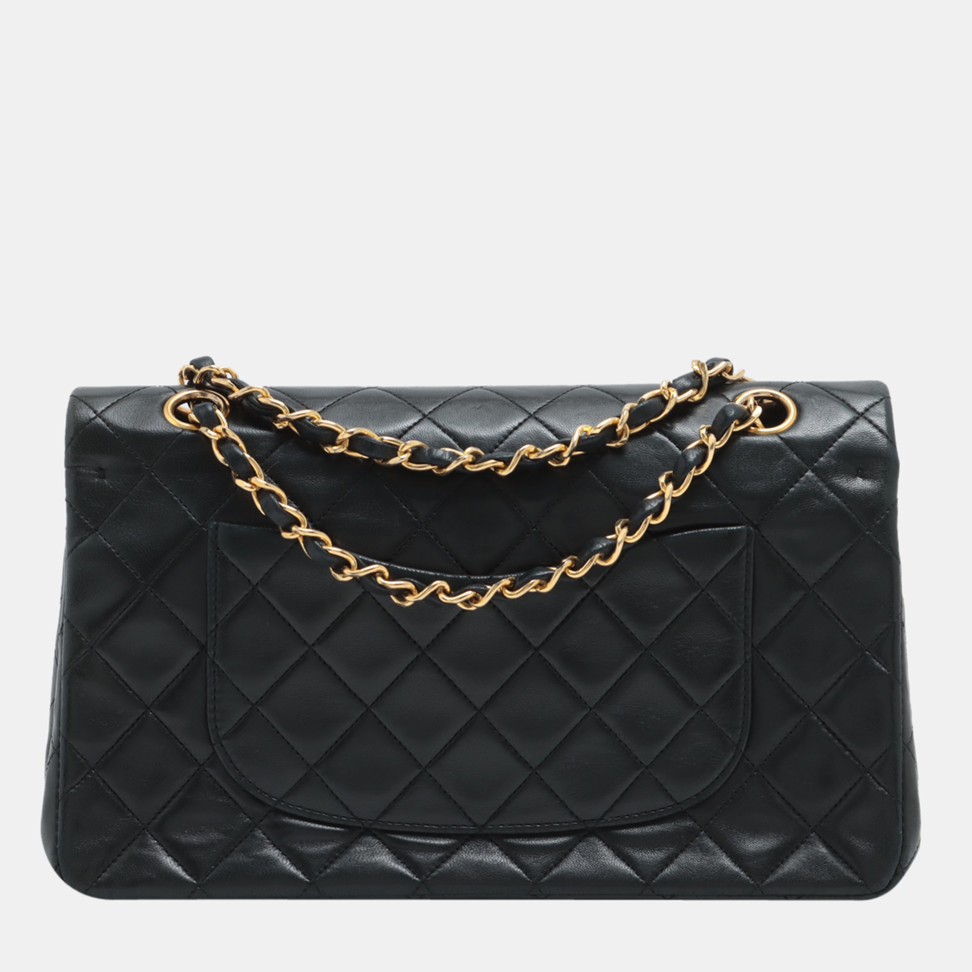 

Chanel Black Leather Classic Double Flap Bag