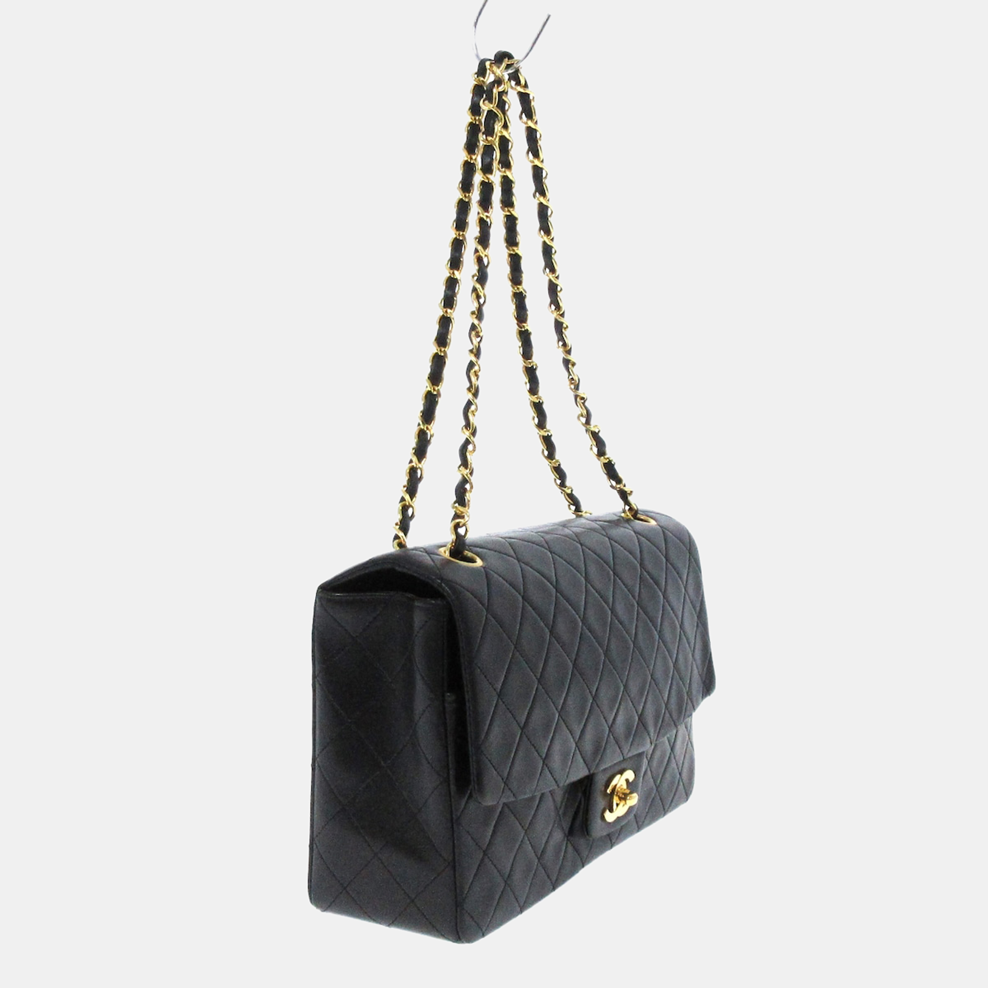 

Chanel Black Leather Classic Double Flap Bag