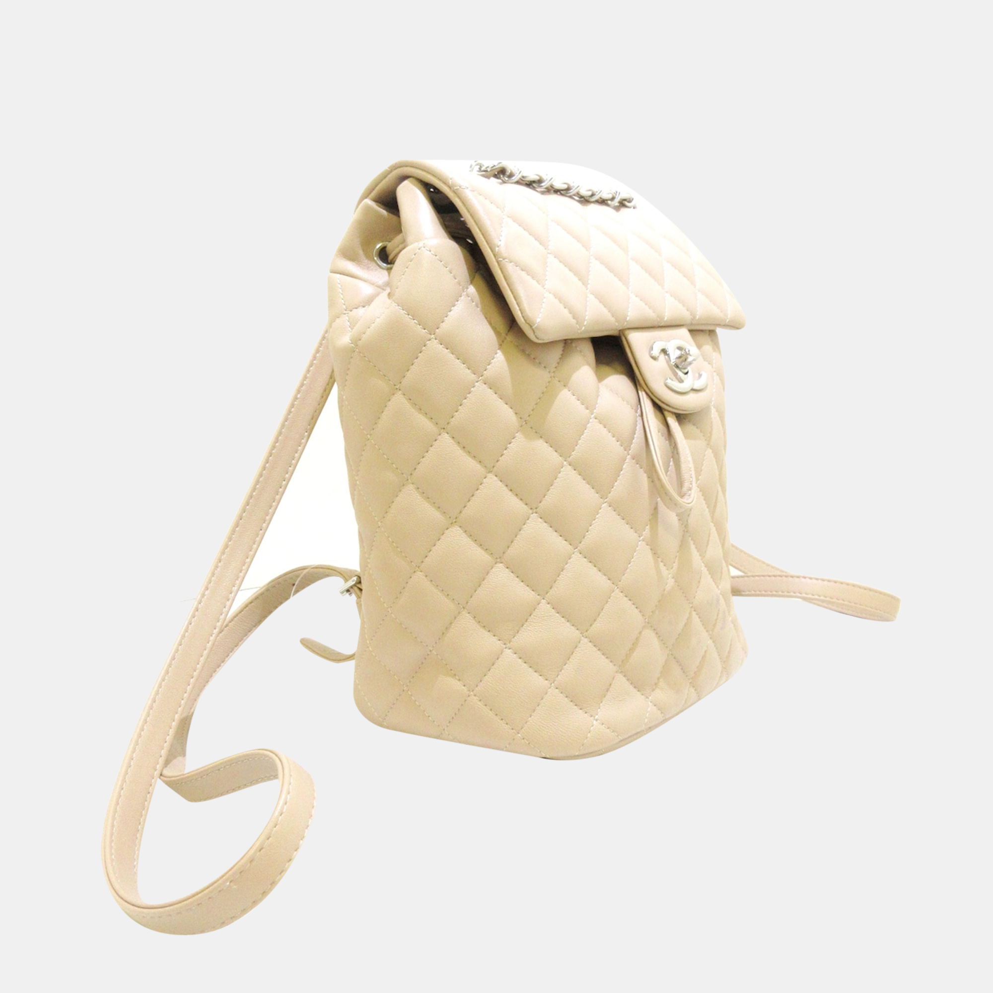 

Chanel Beige Leather Business Affinity Backpack