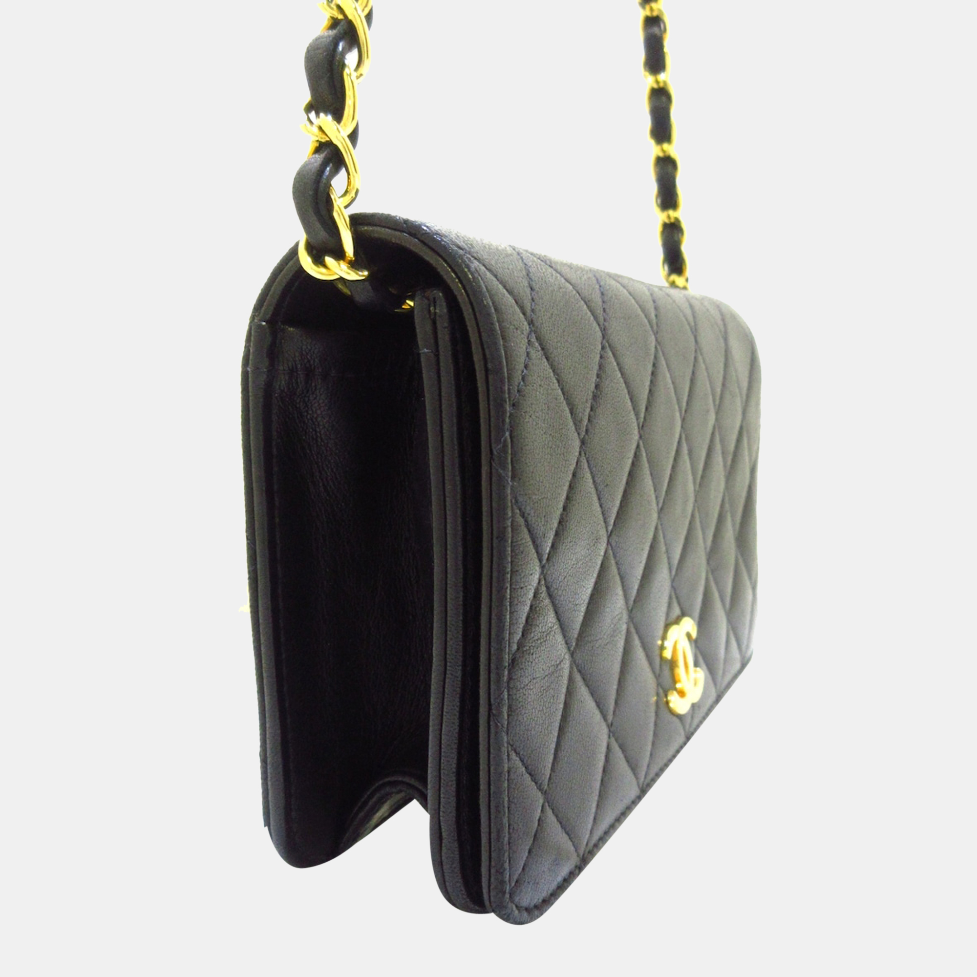 

Chanel Black Leather Wallet on Chain Bag