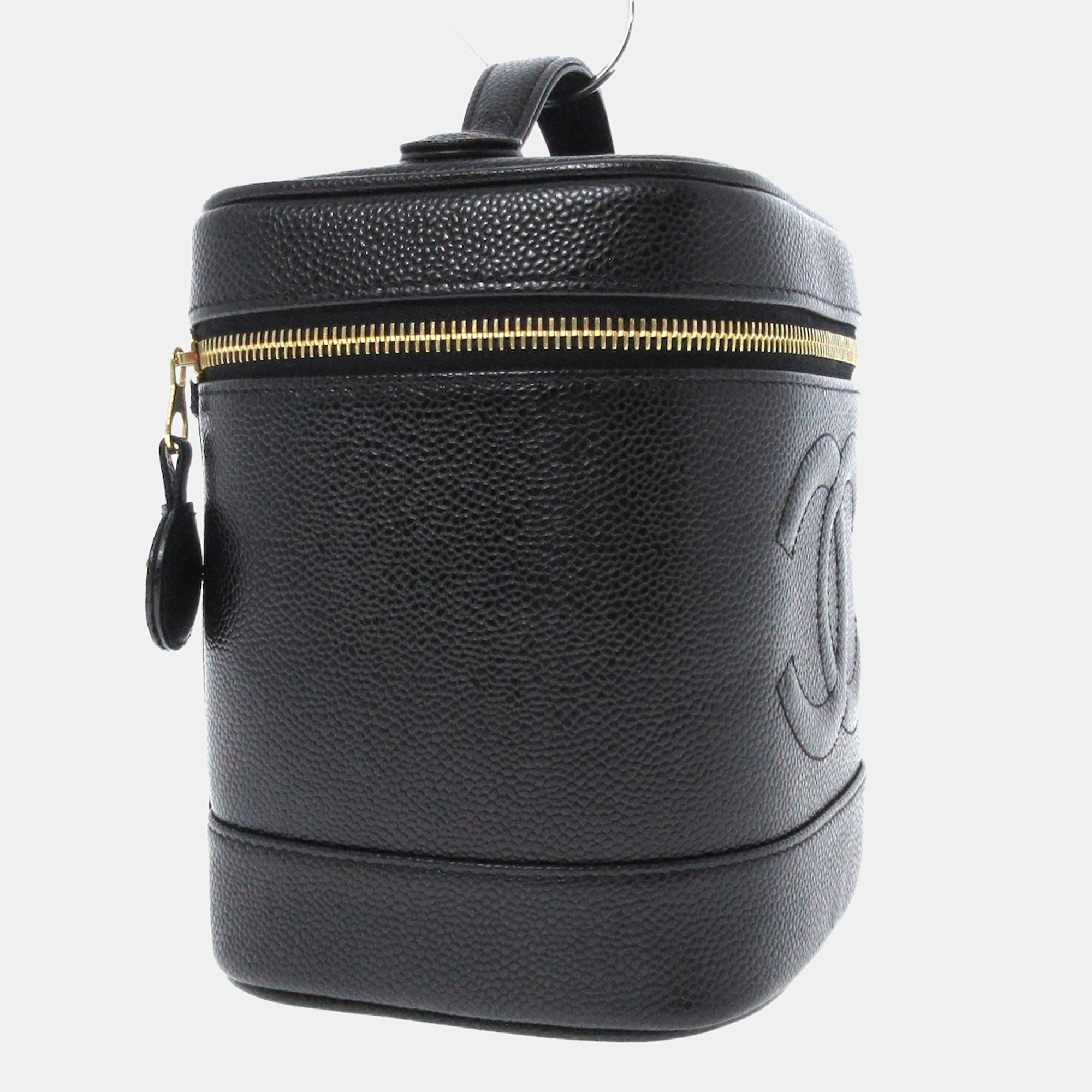 

Chanel Black Leather CC Vanity Case
