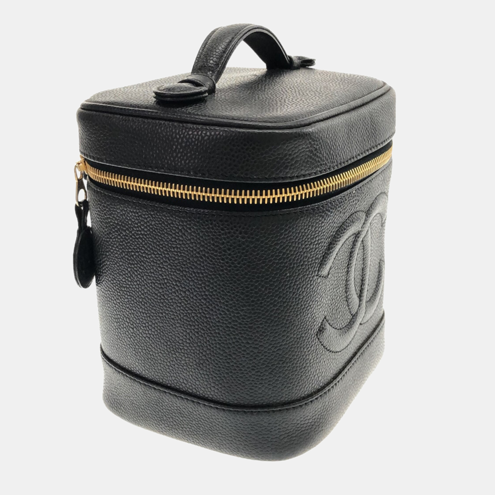 

Chanel Black Leather CC Vanity Case