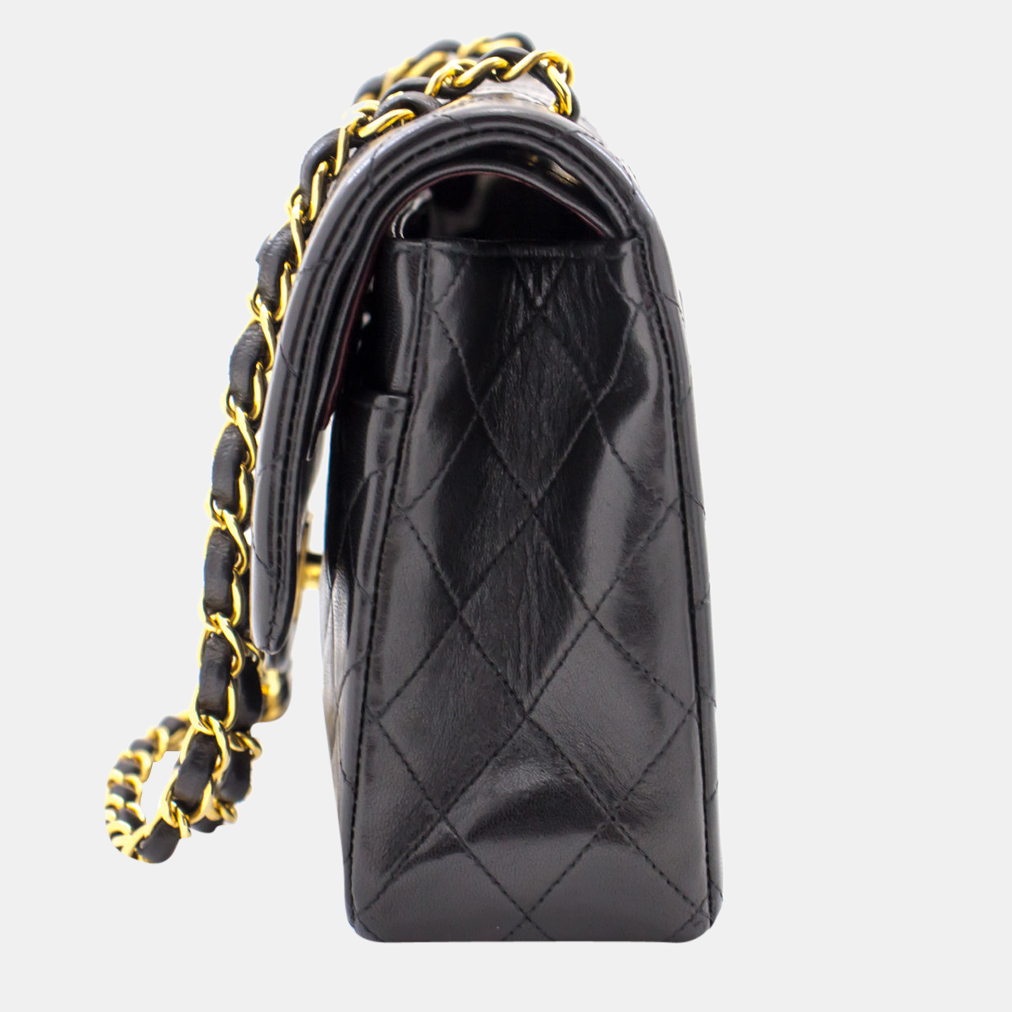 

Chanel Black Leather Classic Double Flap Bag