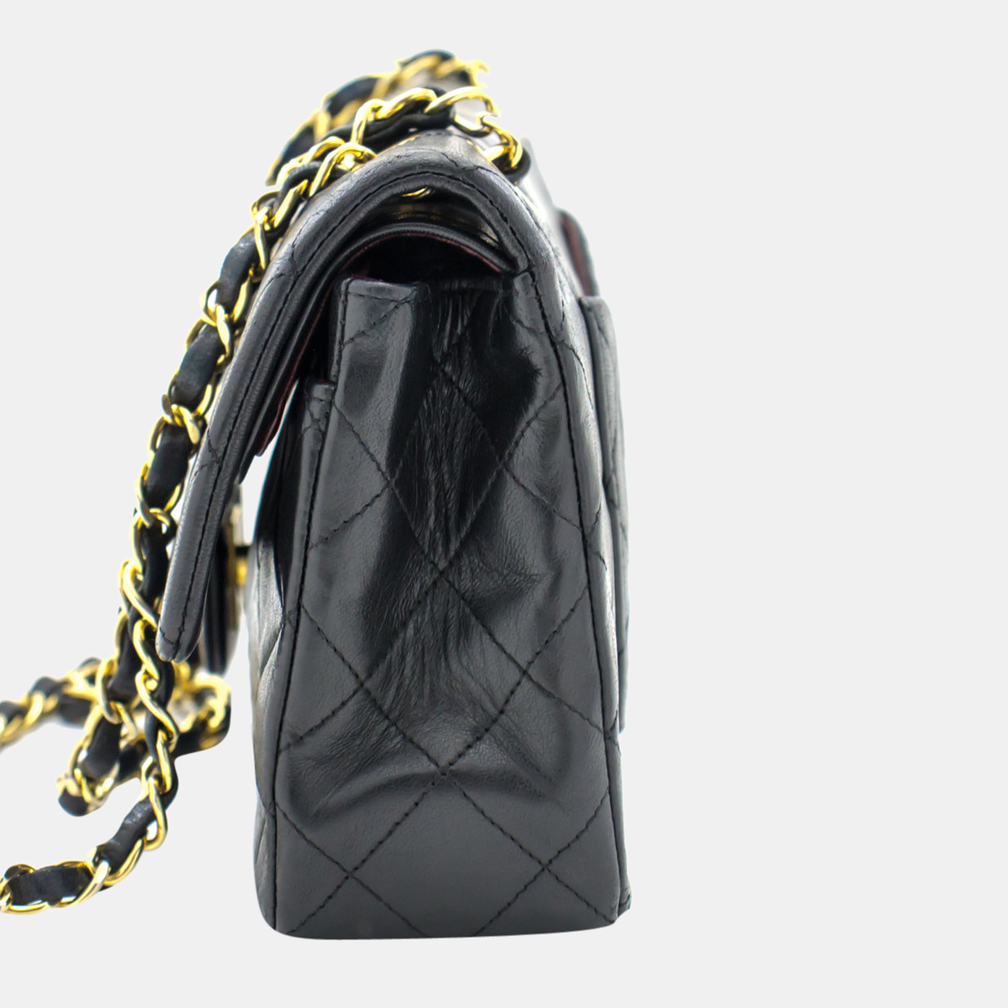 

Chanel Black Leather Classic Double Flap Bag