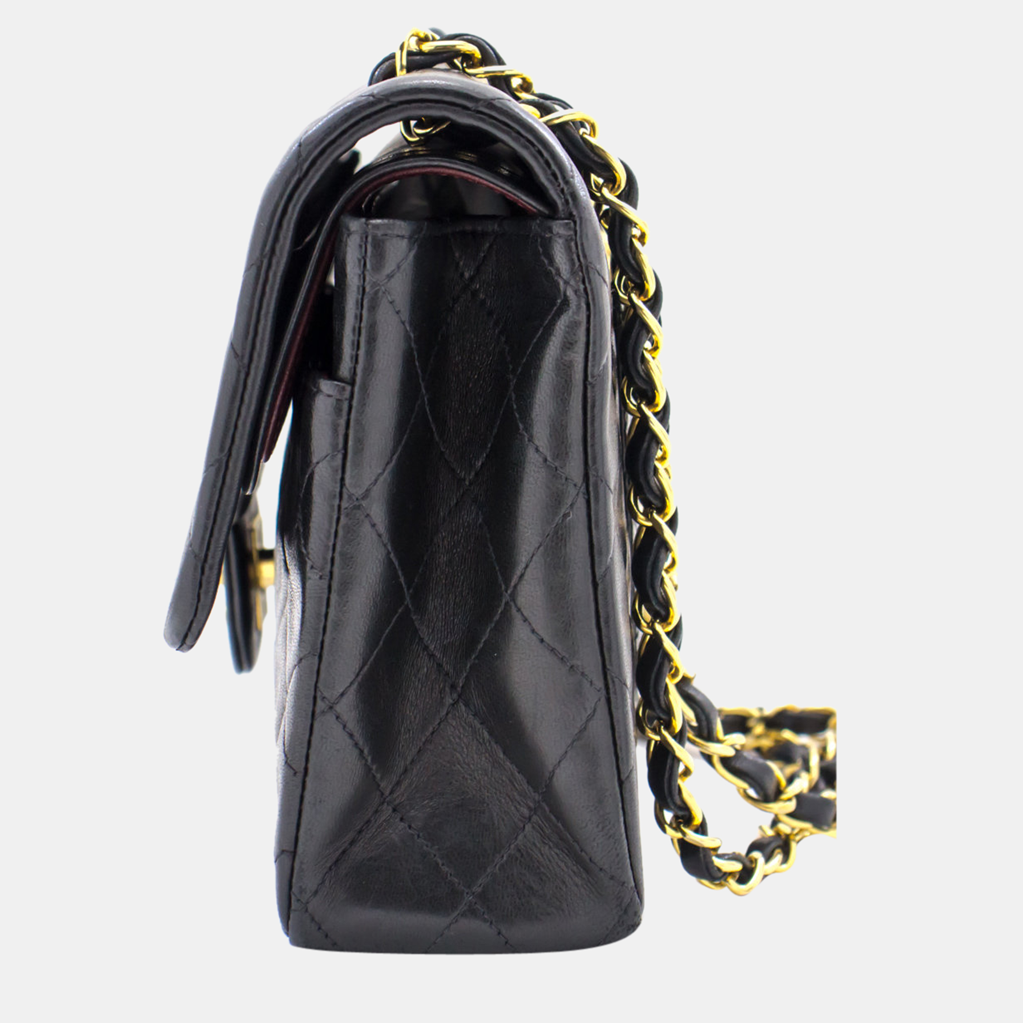 

Chanel Black Leather Classic Double Flap Bag