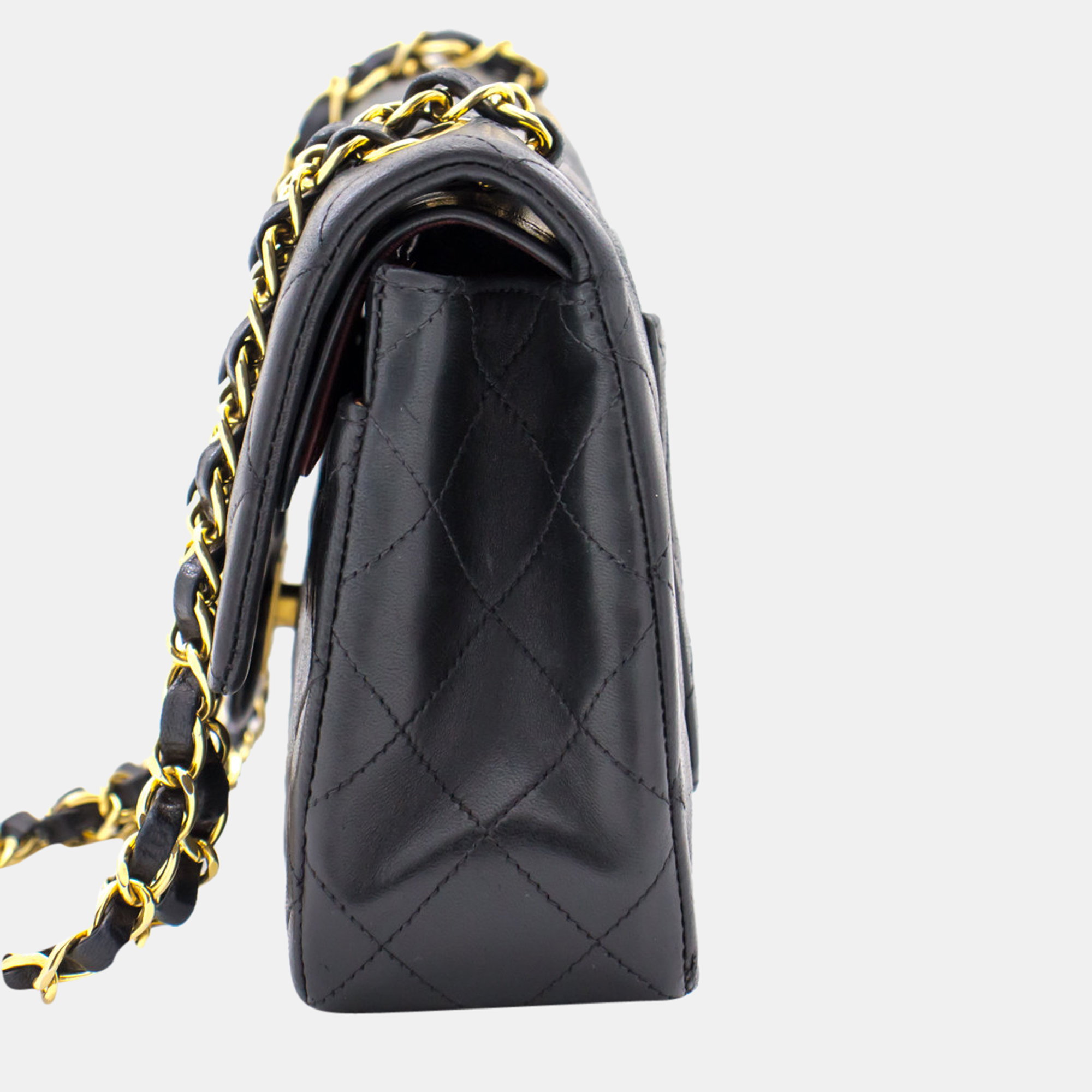 

Chanel Black Leather Classic Double Flap Bag
