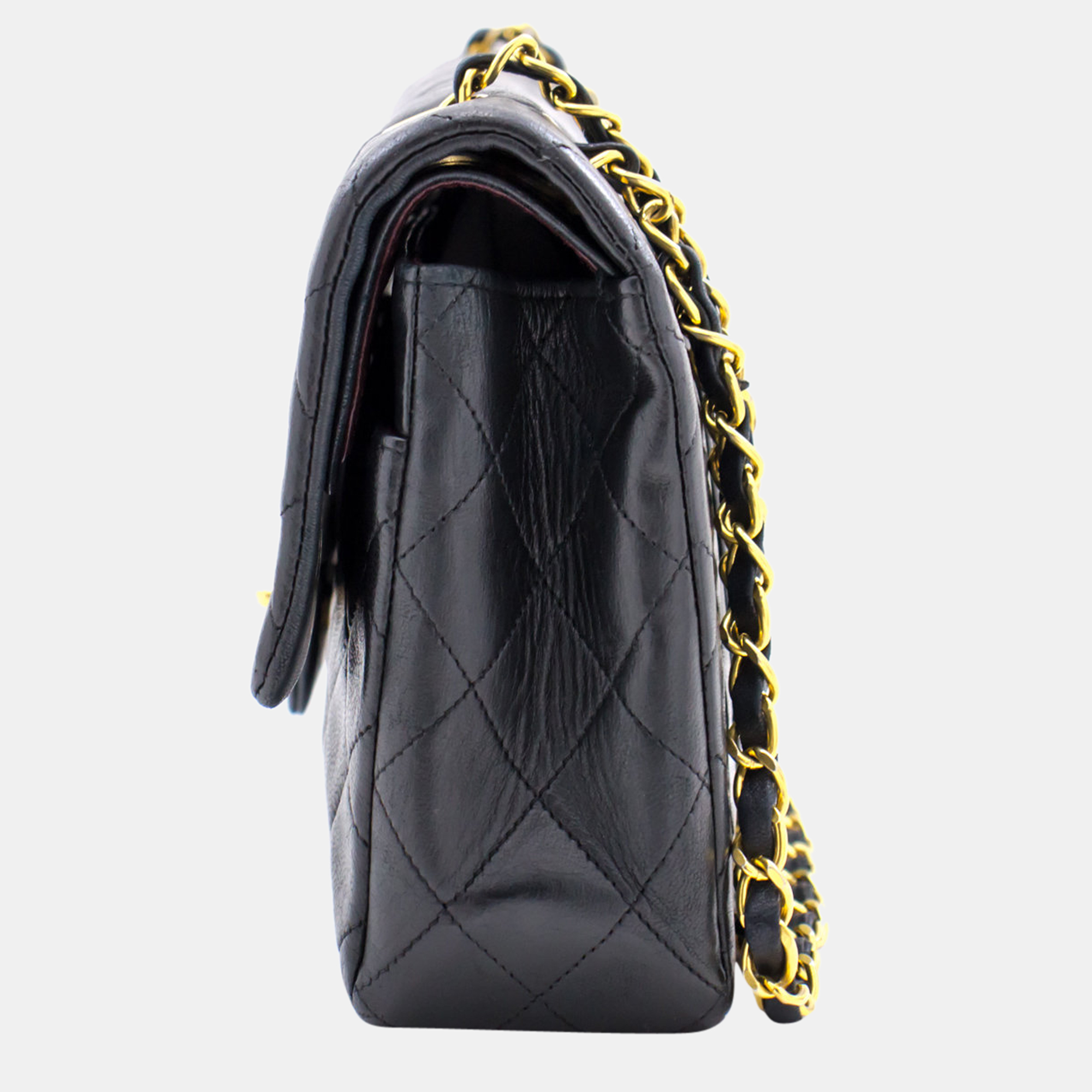 

Chanel Black Caviar Leather  Classic Double Flap Shoulder Bag