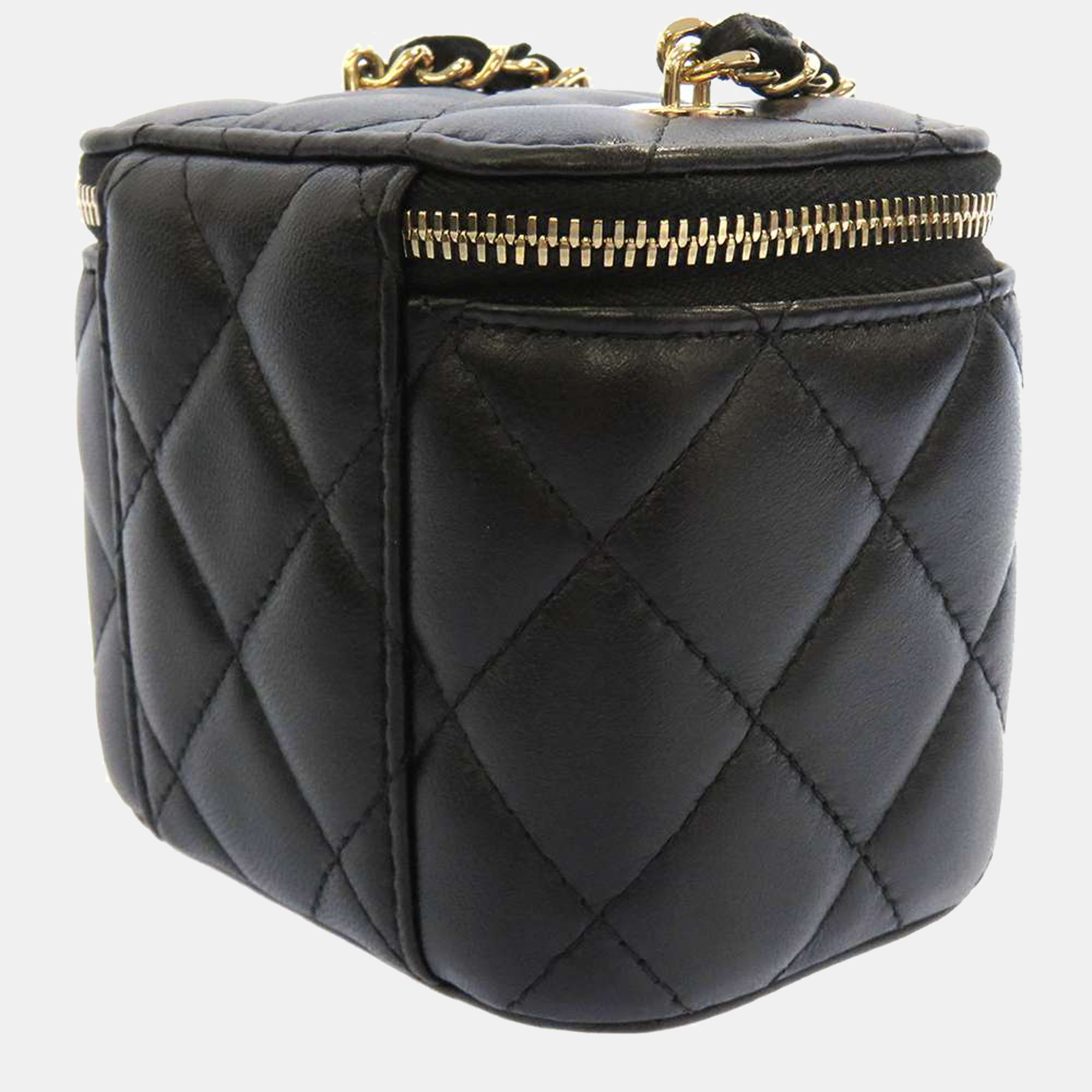 

Chanel Black Lambskin Small Vanity Case