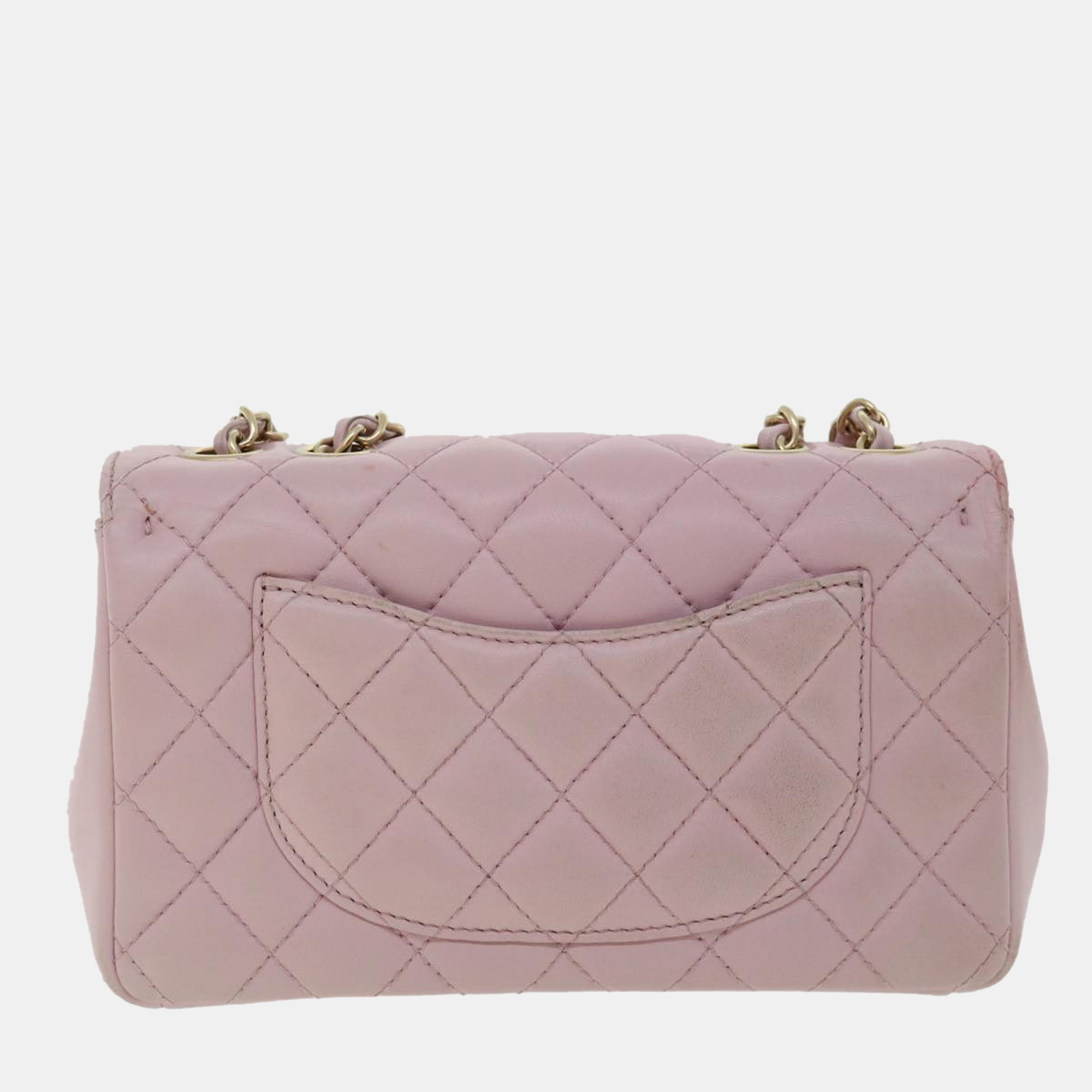 

Chanel Pink Leather CC Flap Bag