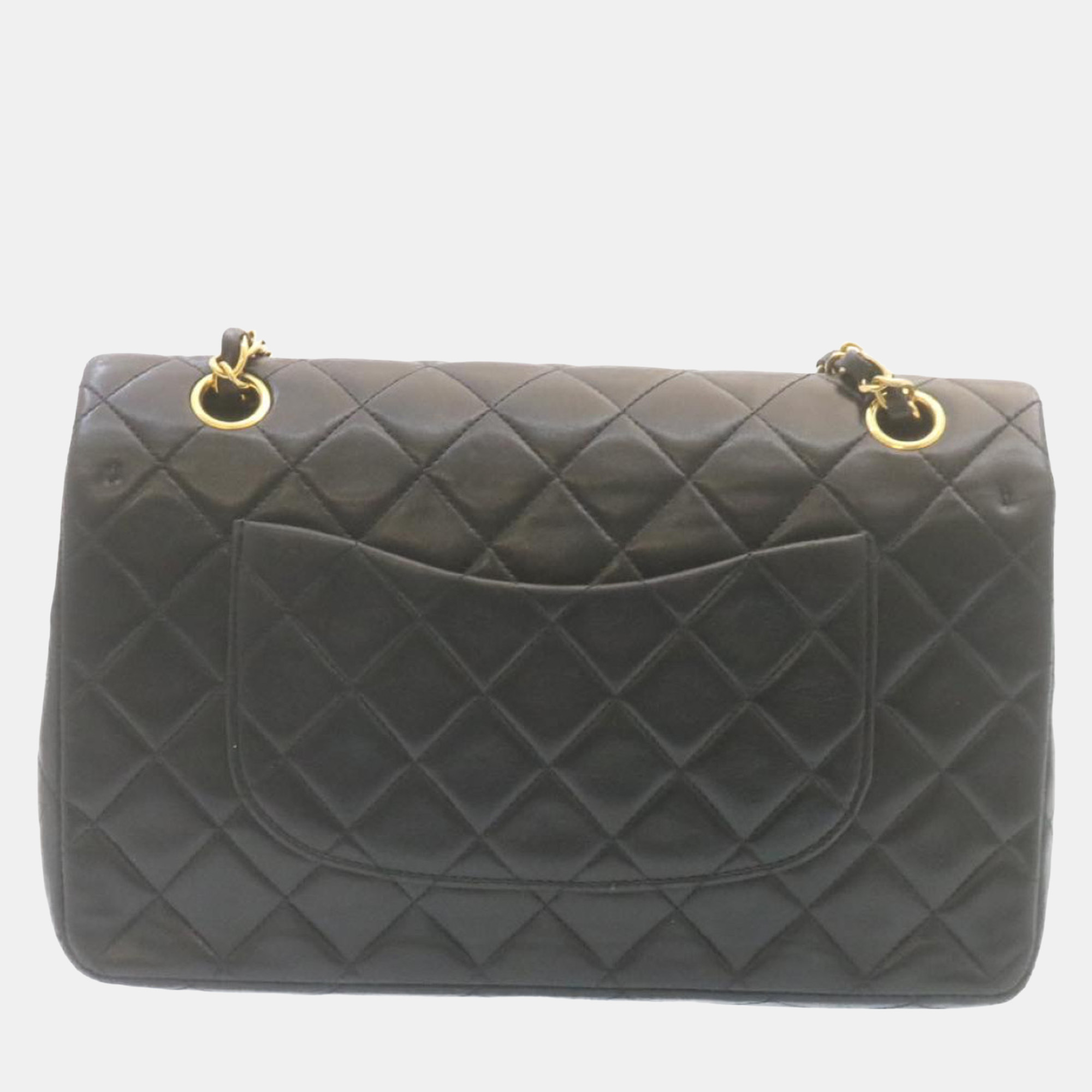 

Chanel Black Lambskin Leather  Classic Double Flap Bag