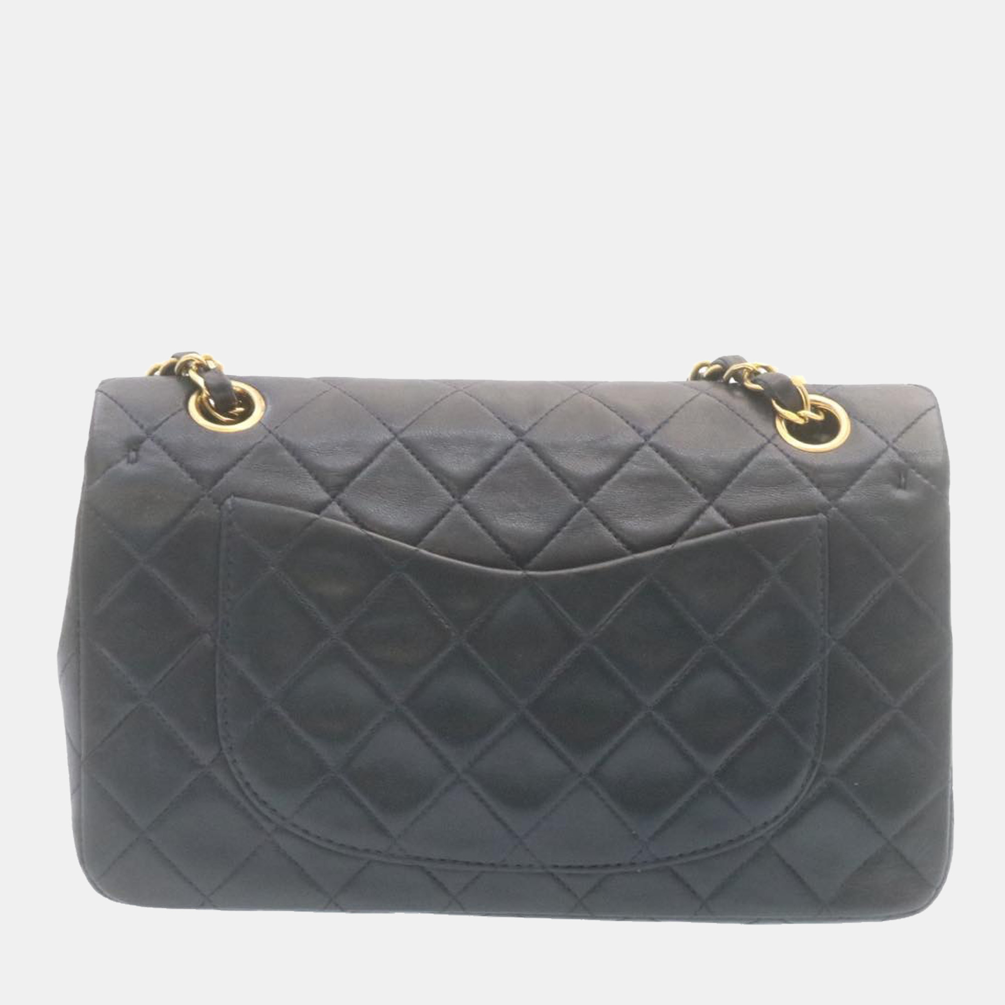 

Chanel Black Lambskin Leather Medium Classic Double Flap Bag