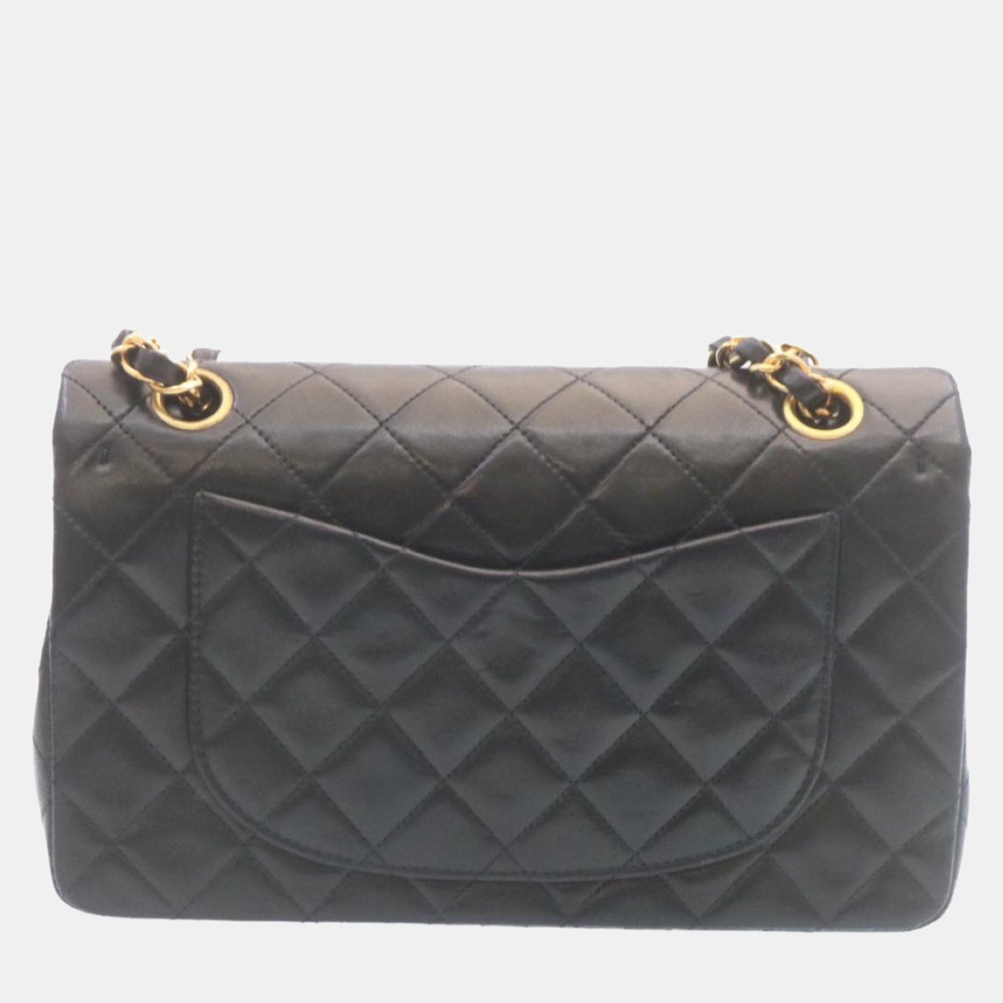 

Chanel Black Lambskin Leather  Classic Double Flap Bag