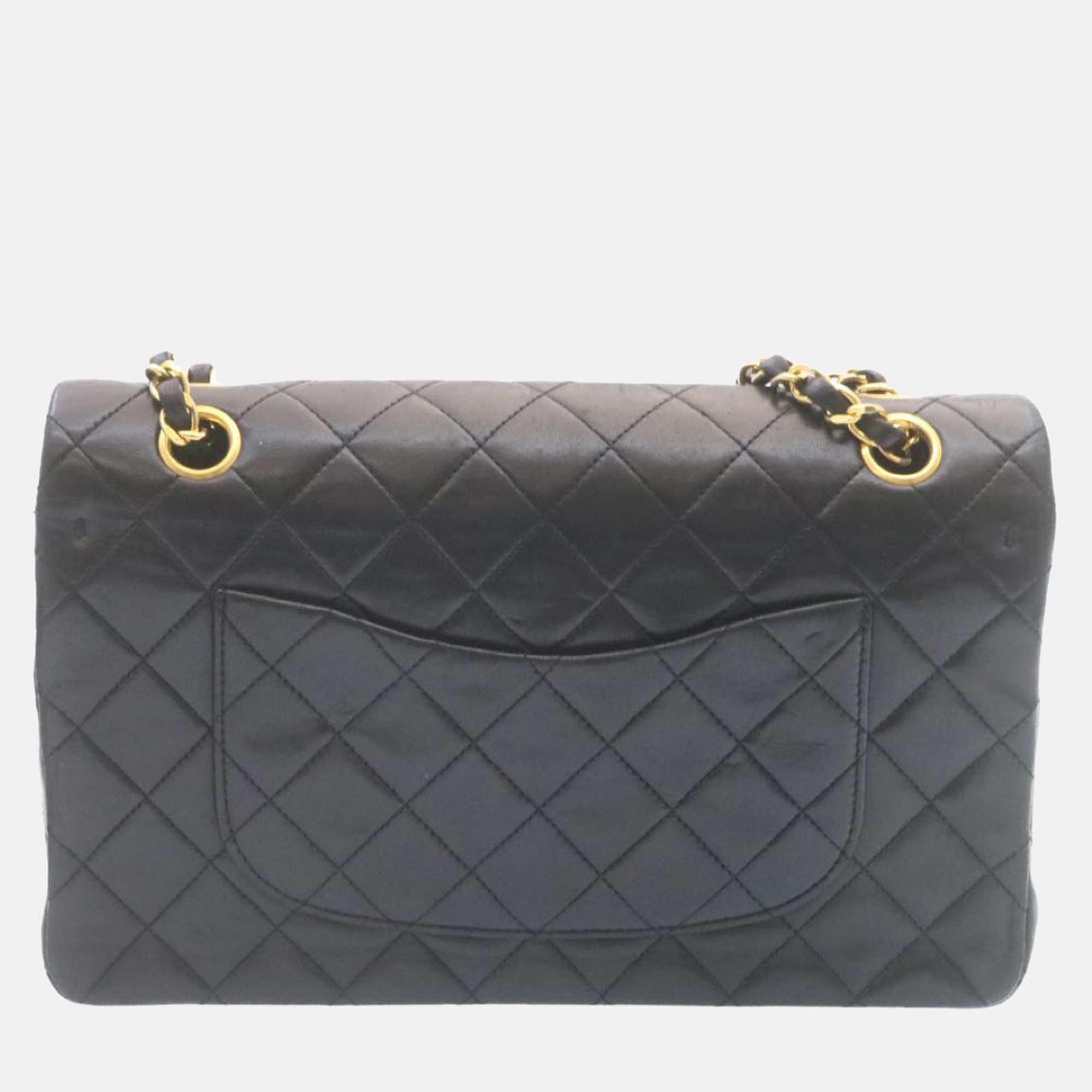 

Chanel Black Lambskin Leather Medium Classic Double Flap Bag