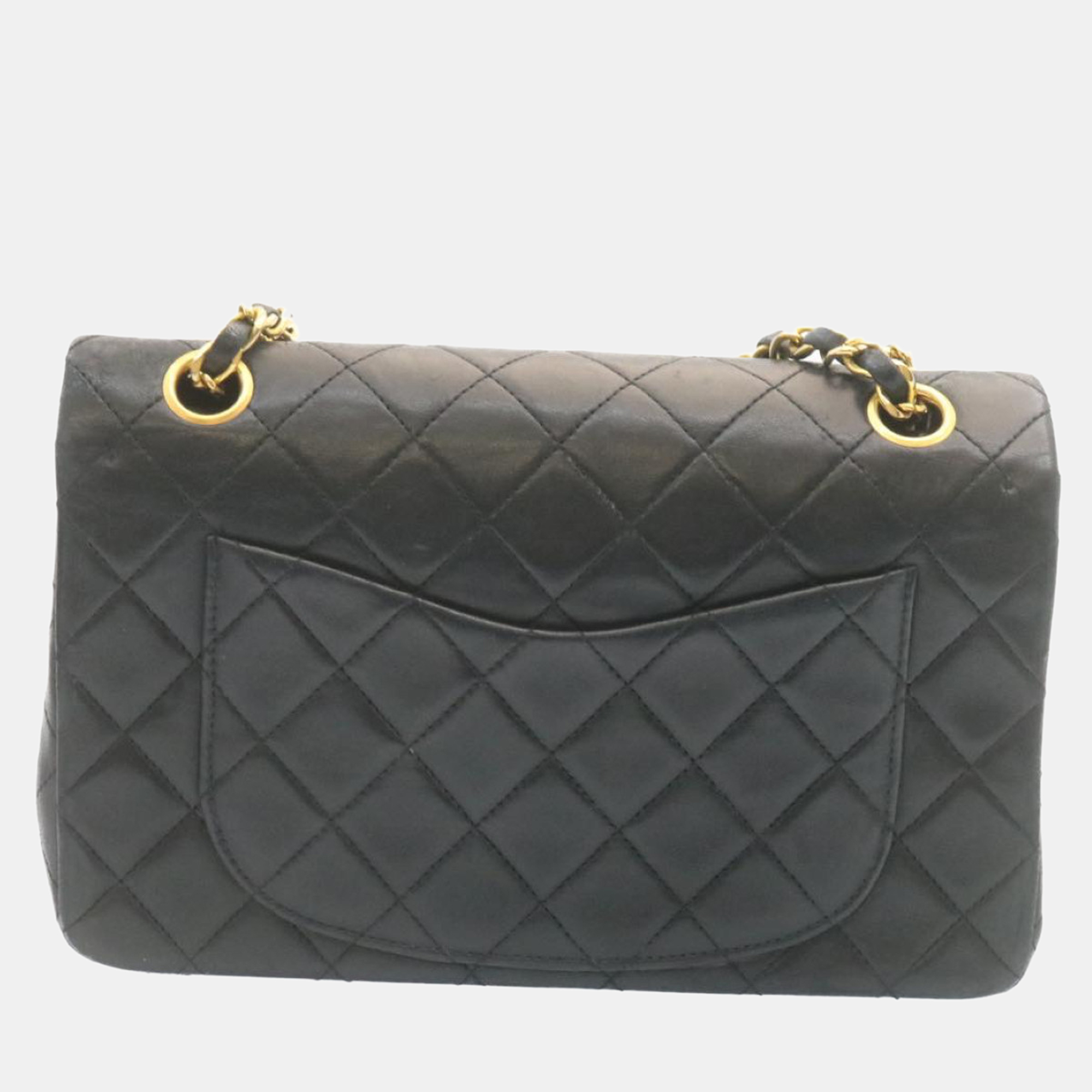 

Chanel Black Lambskin Leather Medium Classic Double Flap Bag
