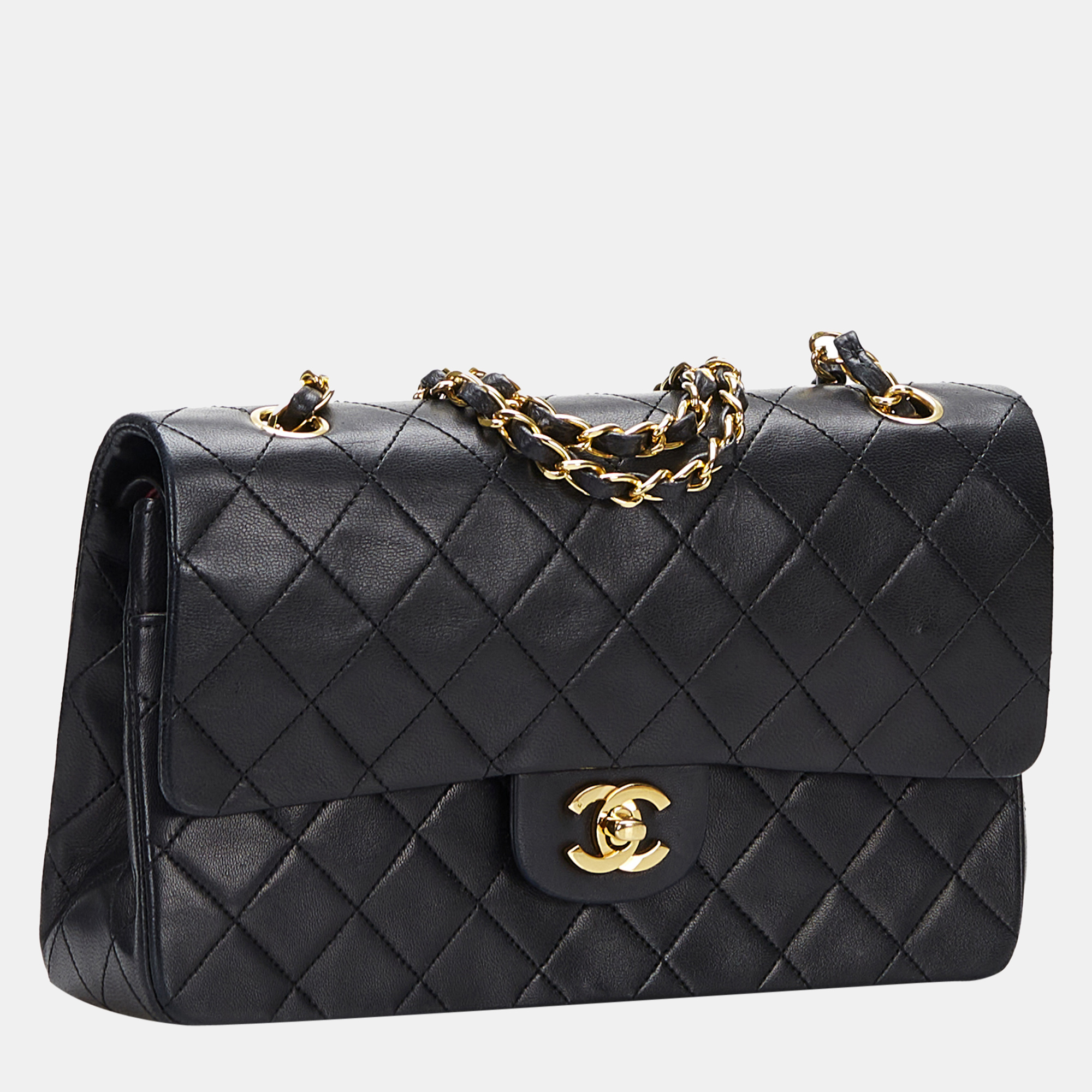 

Chanel Black Medium Classic Lambskin Double Flap