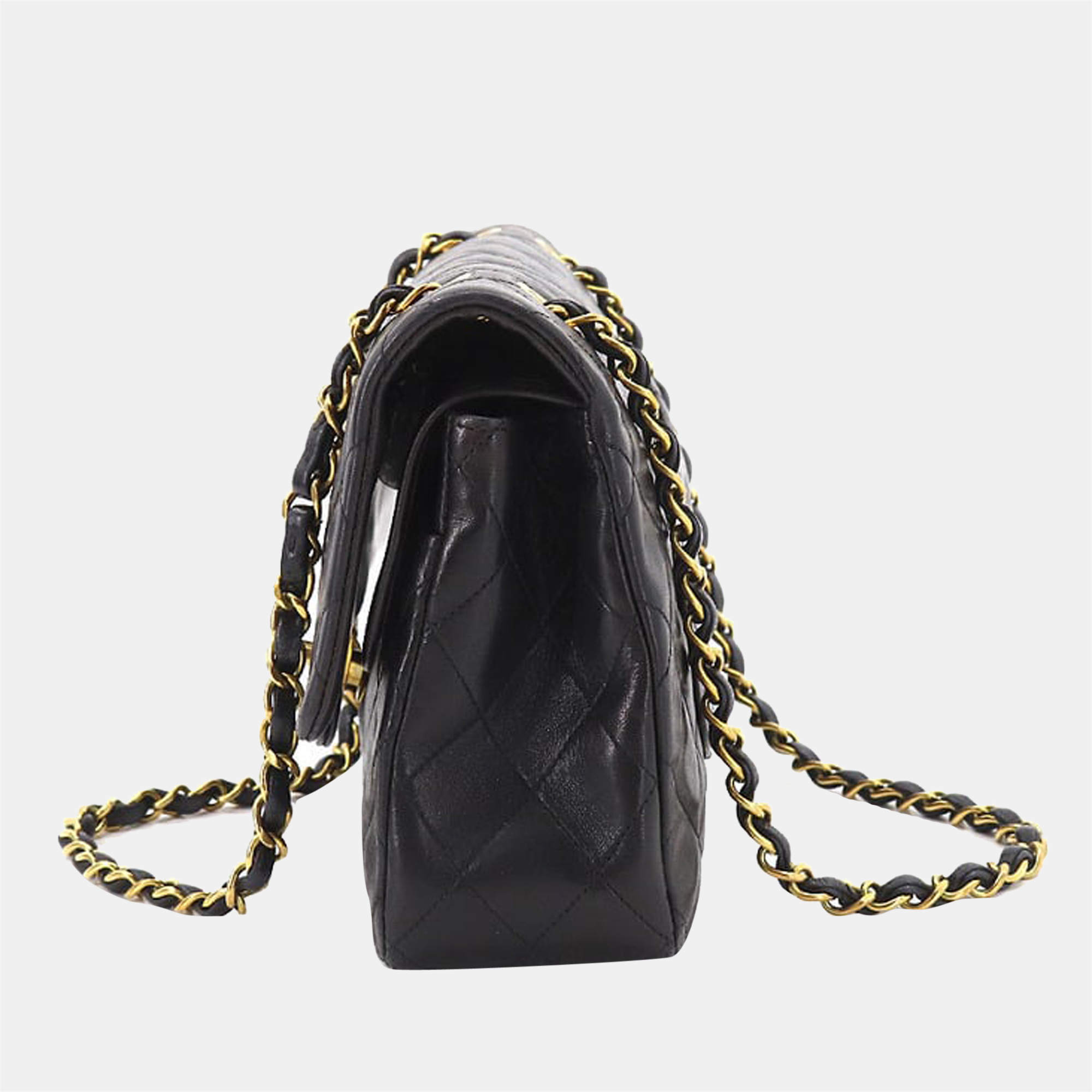 

Chanel Black Leather Medium Classic Double Flap Shoulder Bag