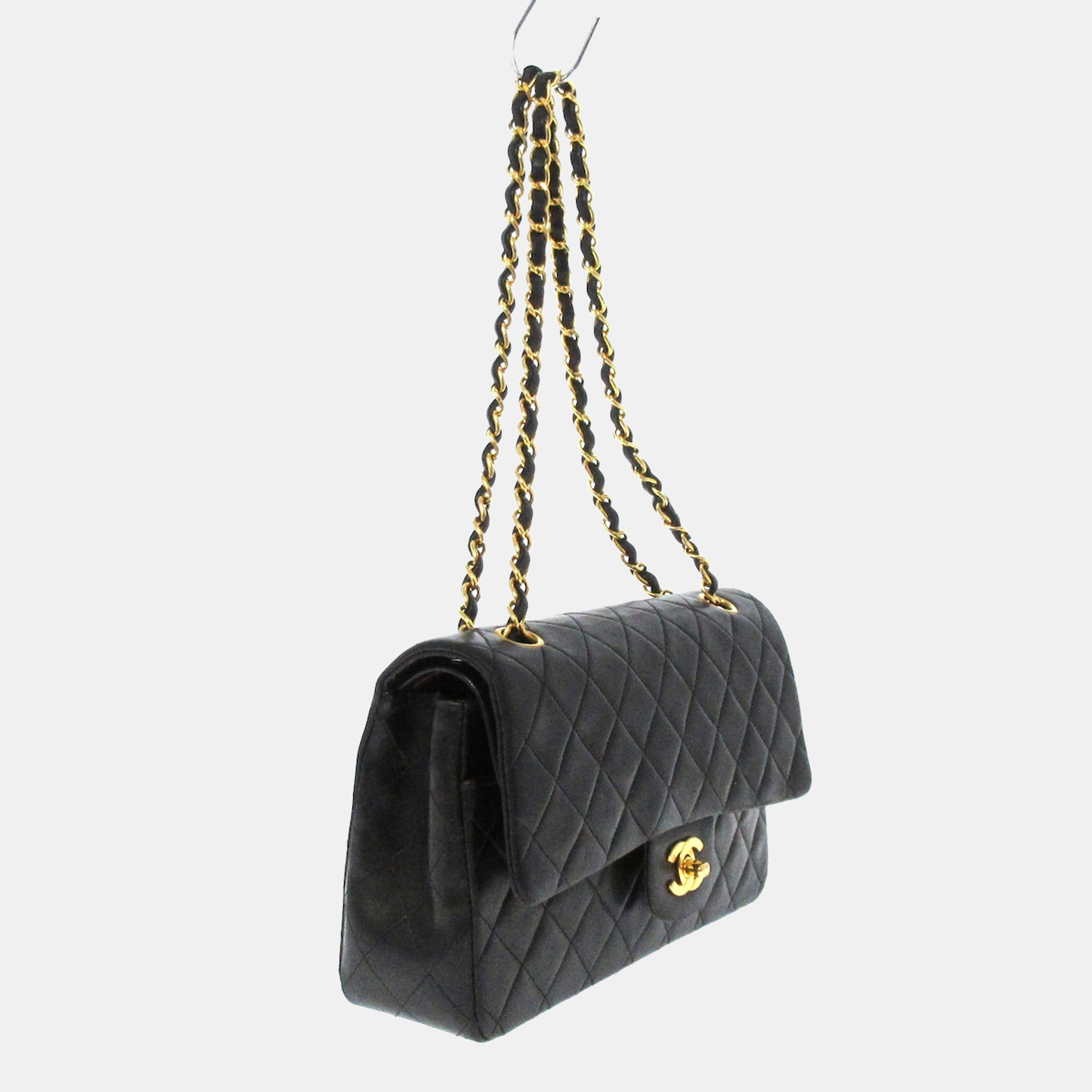 

Chanel Black Leather Classic Double Flap Bag