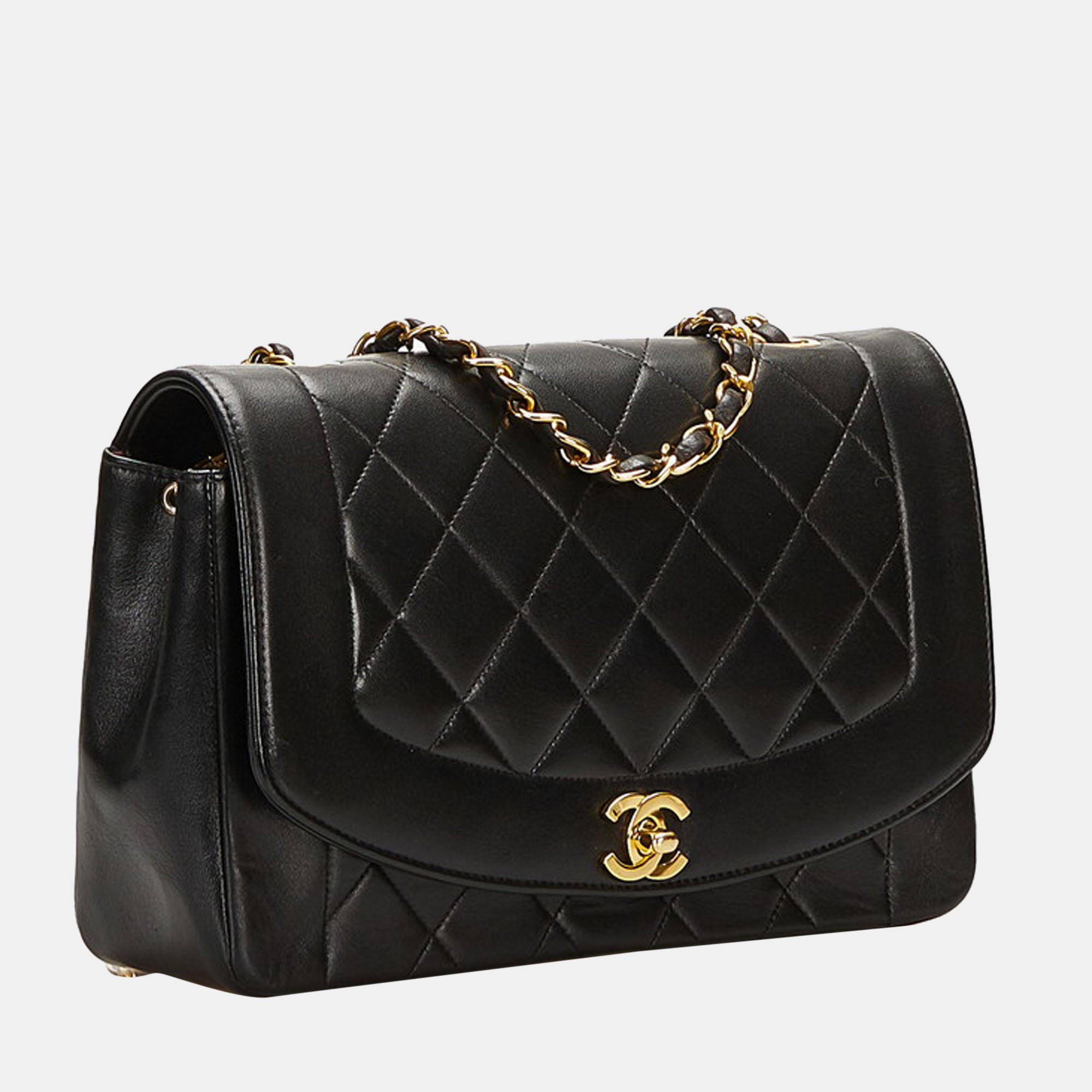 

Chanel Black Animal skin Diana Flap Crossbody Bag