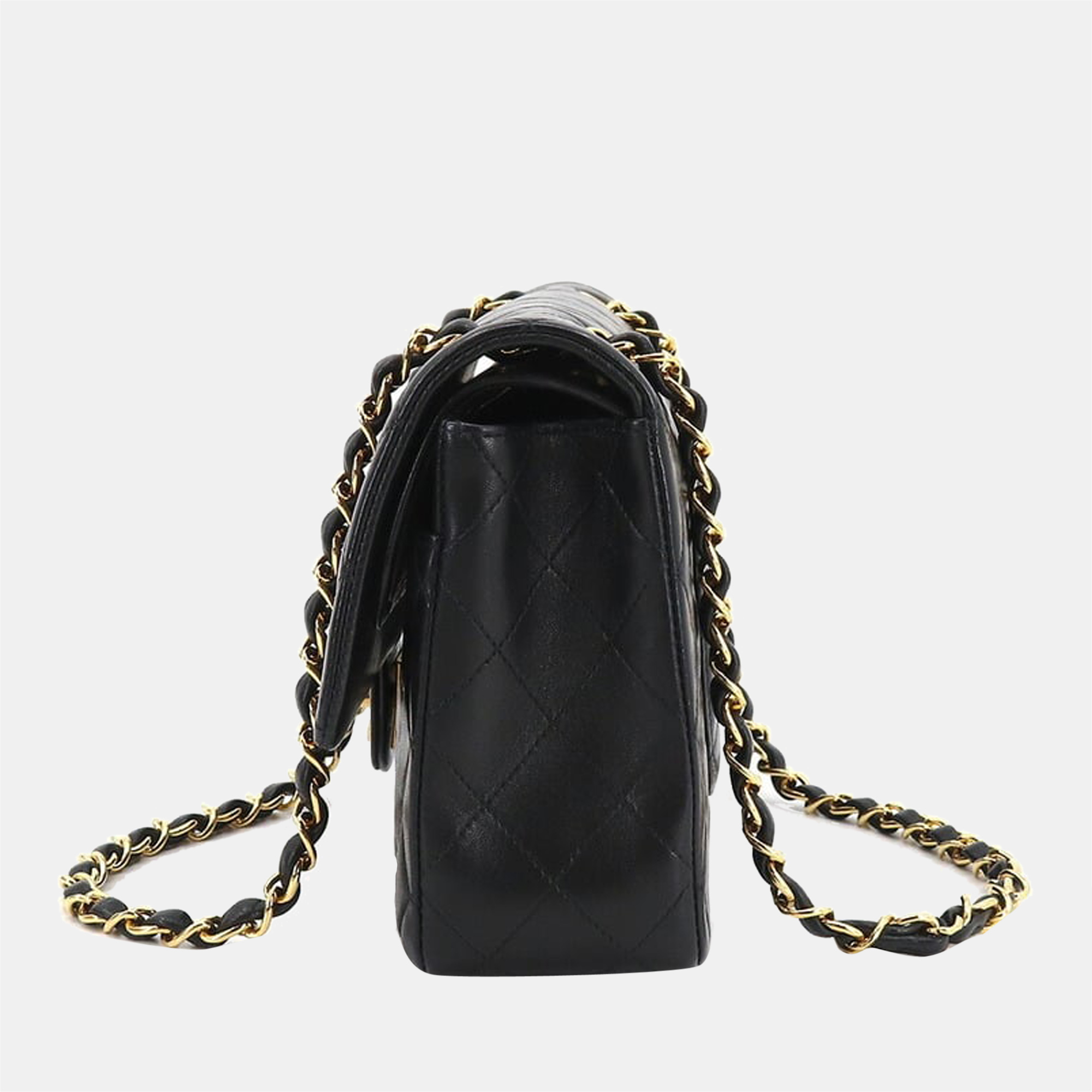 

Chanel Black Leather Medium Classic Double Flap Shoulder Bag