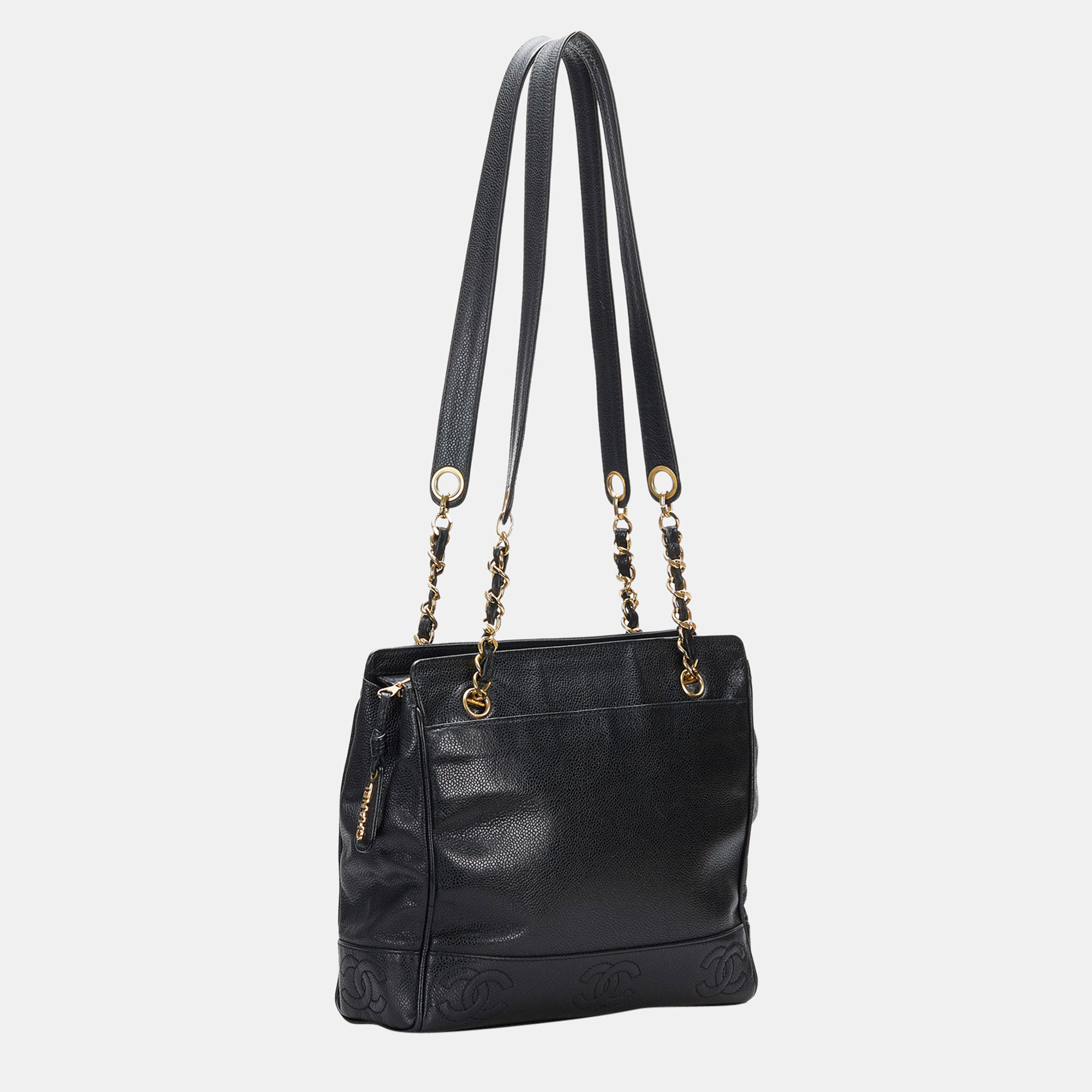 

Chanel Black Caviar CC Shoulder Bag