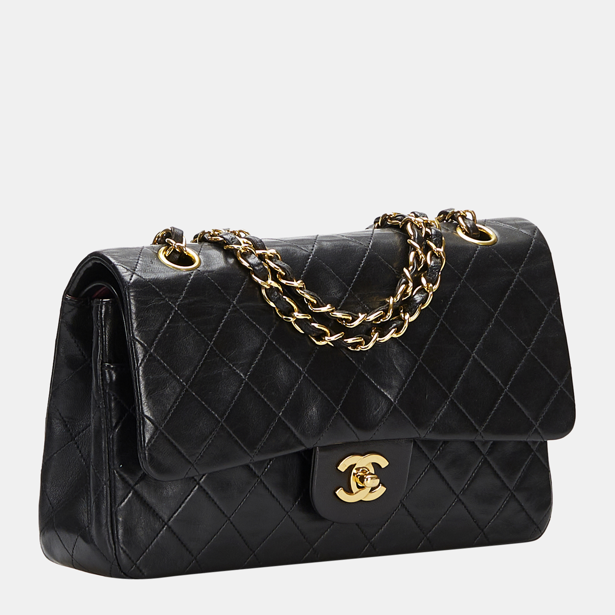 

Chanel Black Medium Classic Lambskin Double Flap