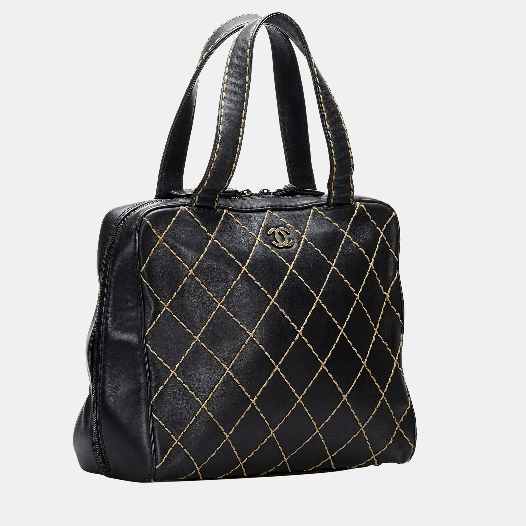 

Chanel Black Wild Stitch Leather Handbag