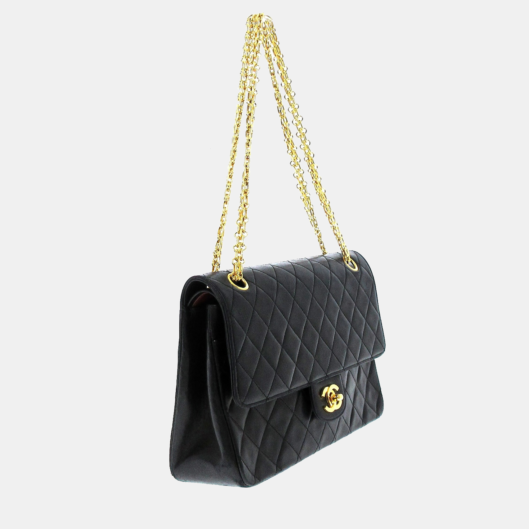 

Chanel Black Medium Classic Lambskin Double Flap