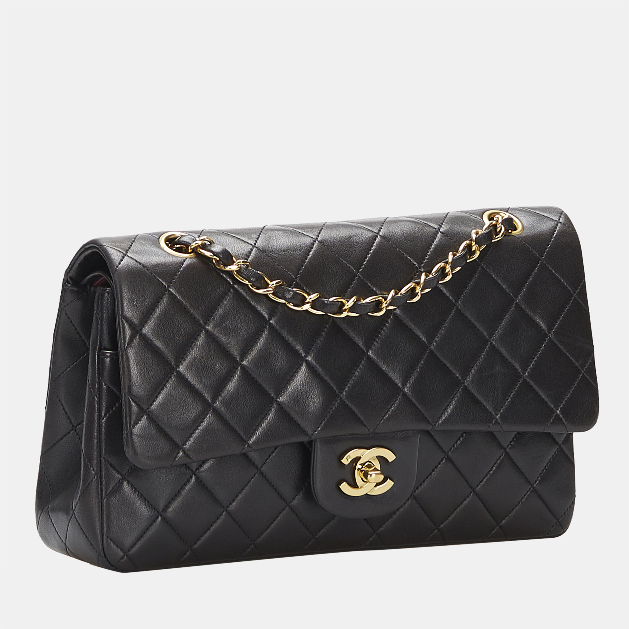 

Chanel Black Medium Classic Lambskin Double Flap