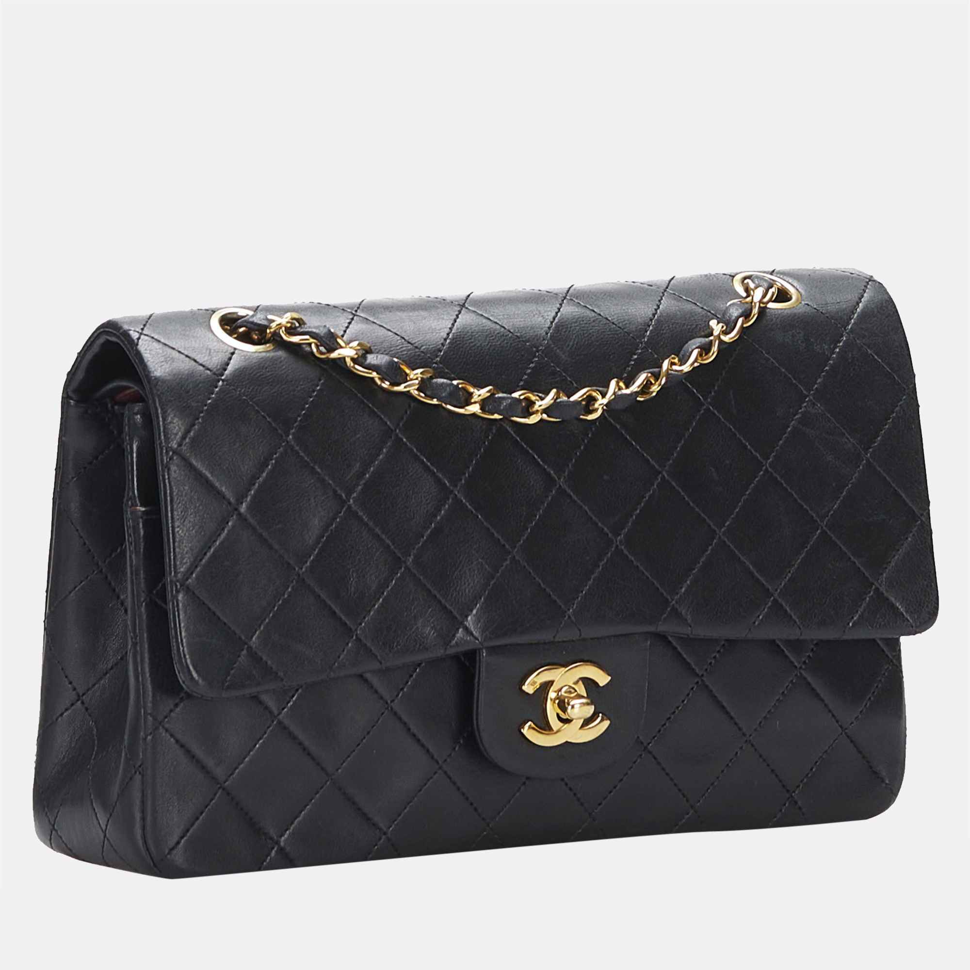 

Chanel Black Small Classic Lambskin Double Flap