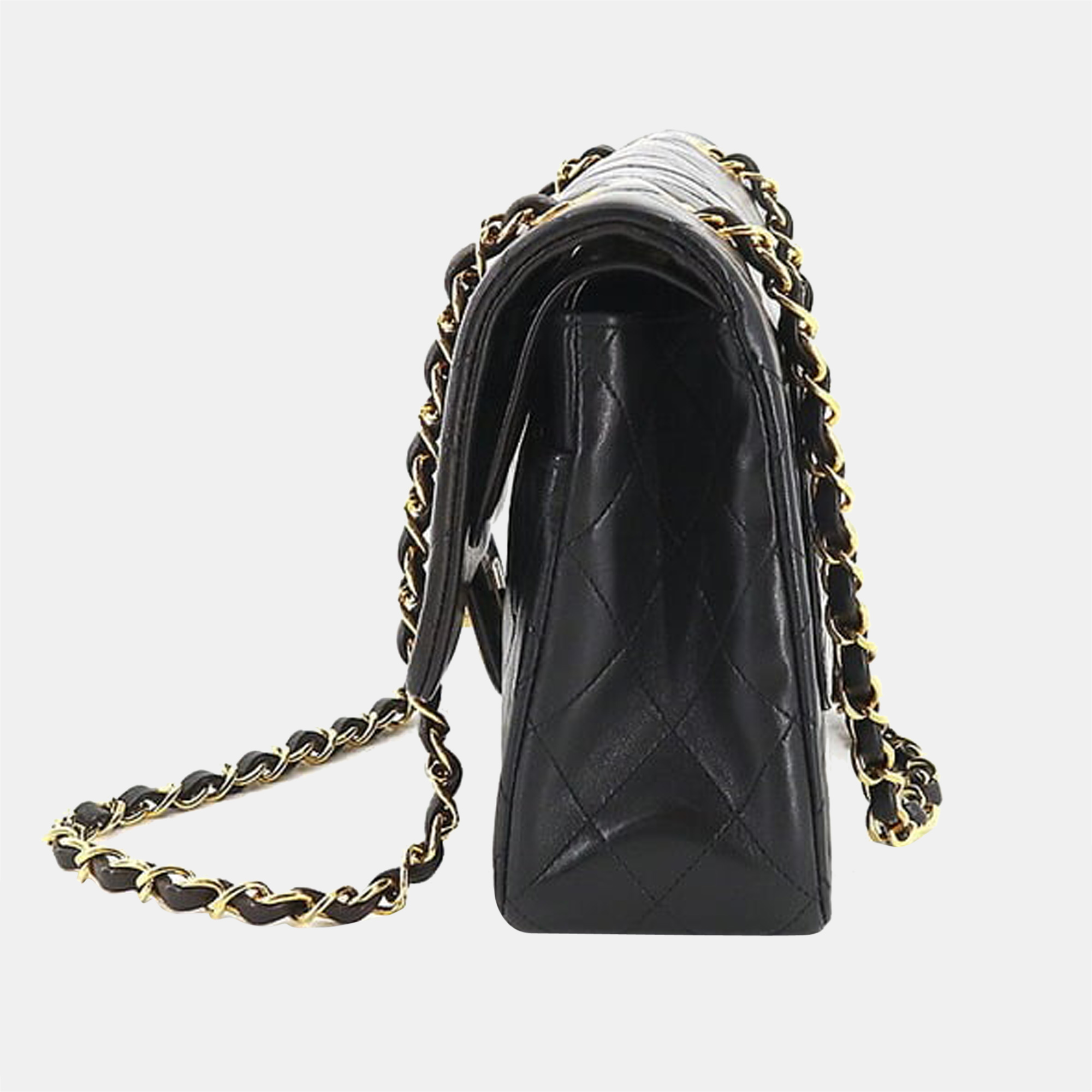 

Chanel Black Matelasse Leather Classic Double Flap Shoulder Bag